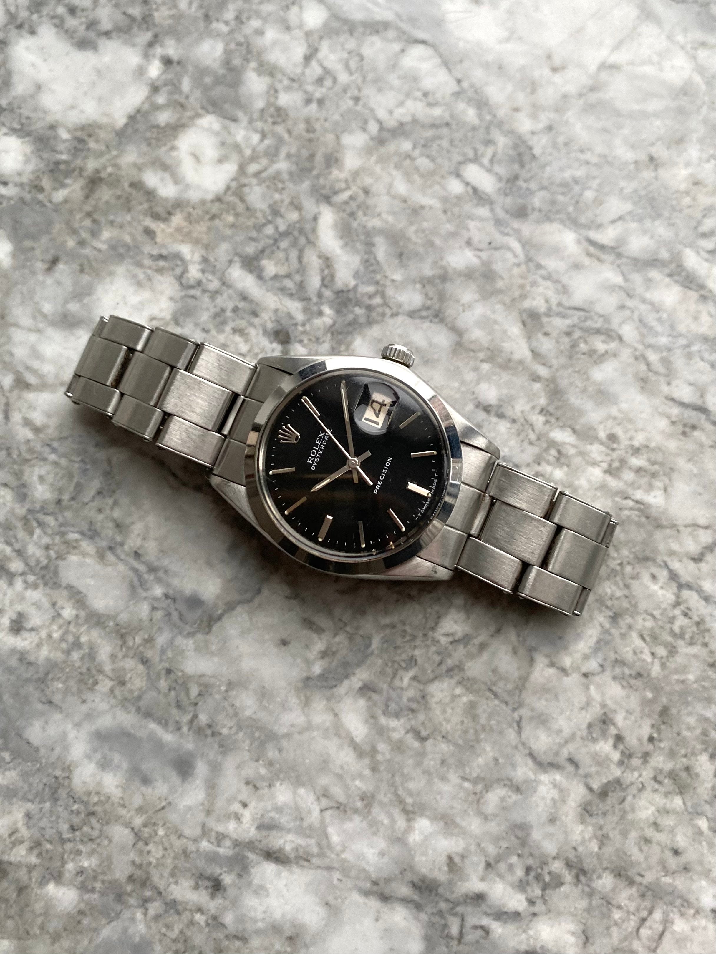 Rolex Oysterdate Precision - Black Dial.