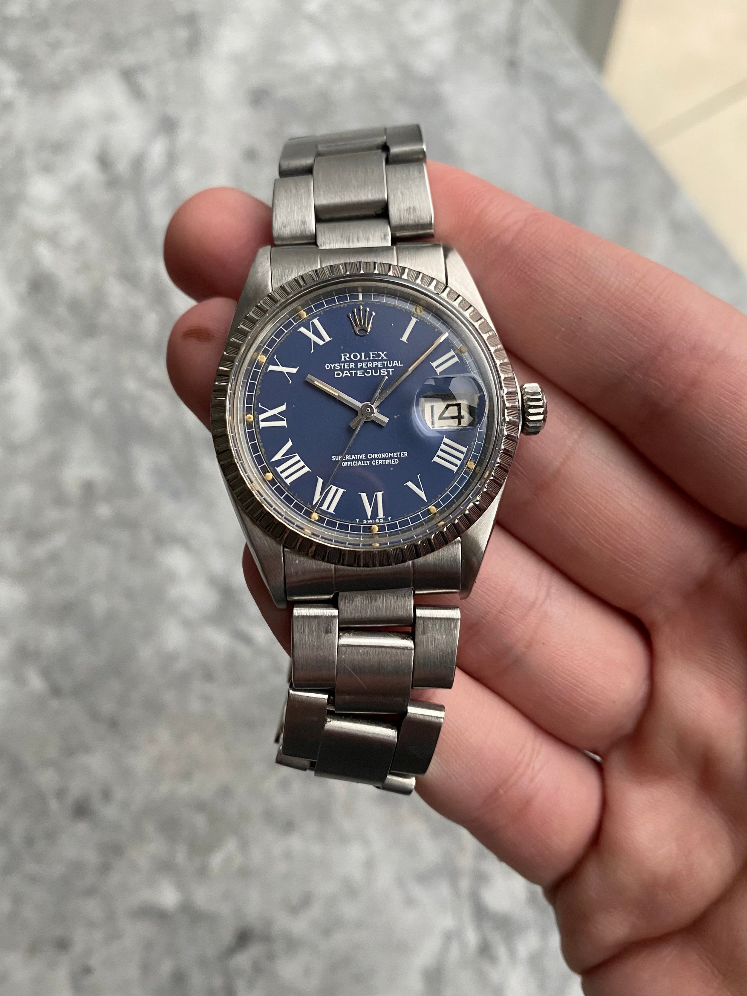 Rolex Datejust 1603 - Blue Buckley.