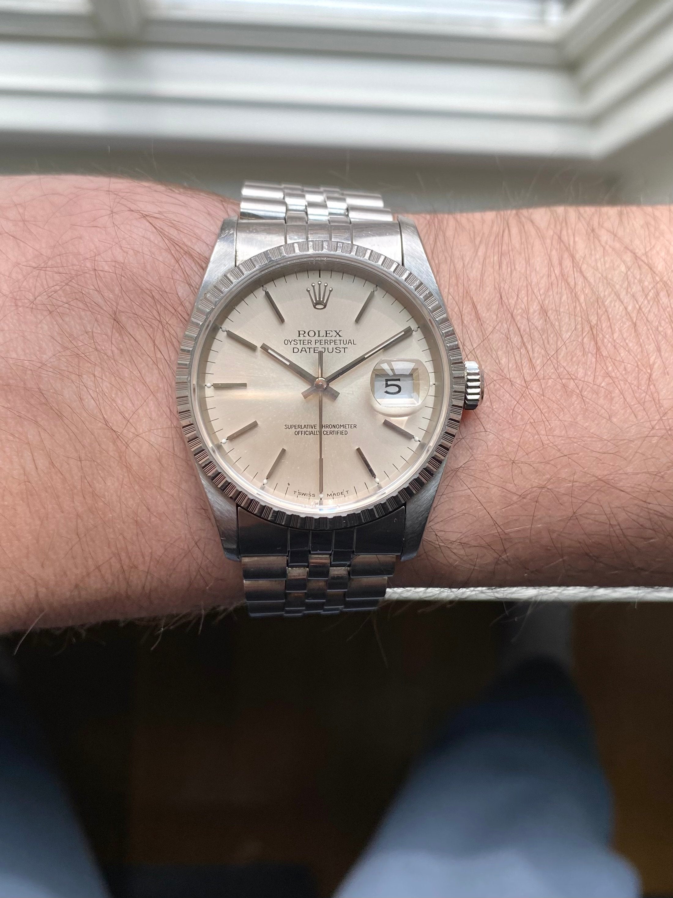 Rolex Datejust 16220 - Silver Patina