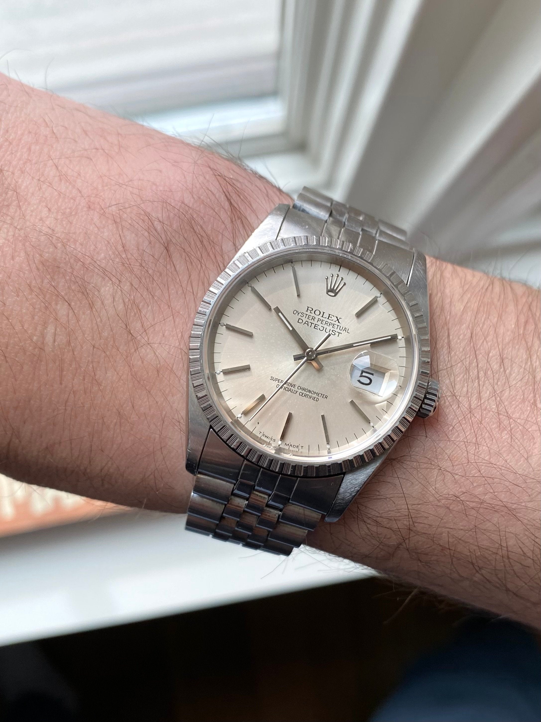 Rolex Datejust 16220 - Silver Patina