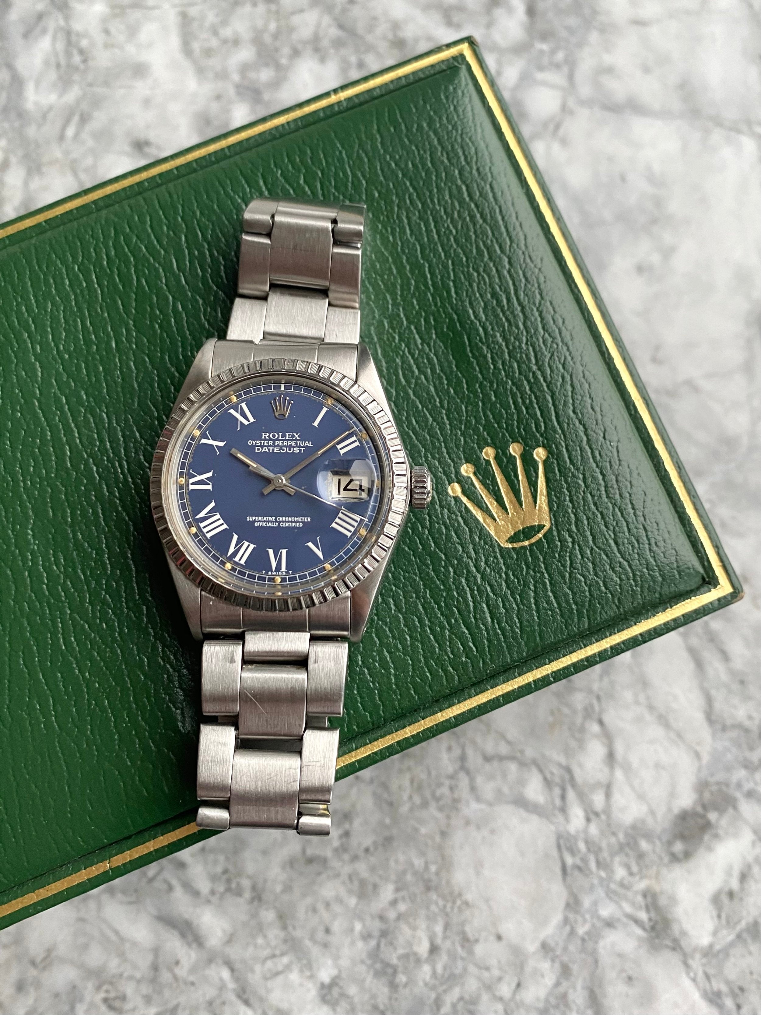 Rolex Datejust 1603 - Blue Buckley.