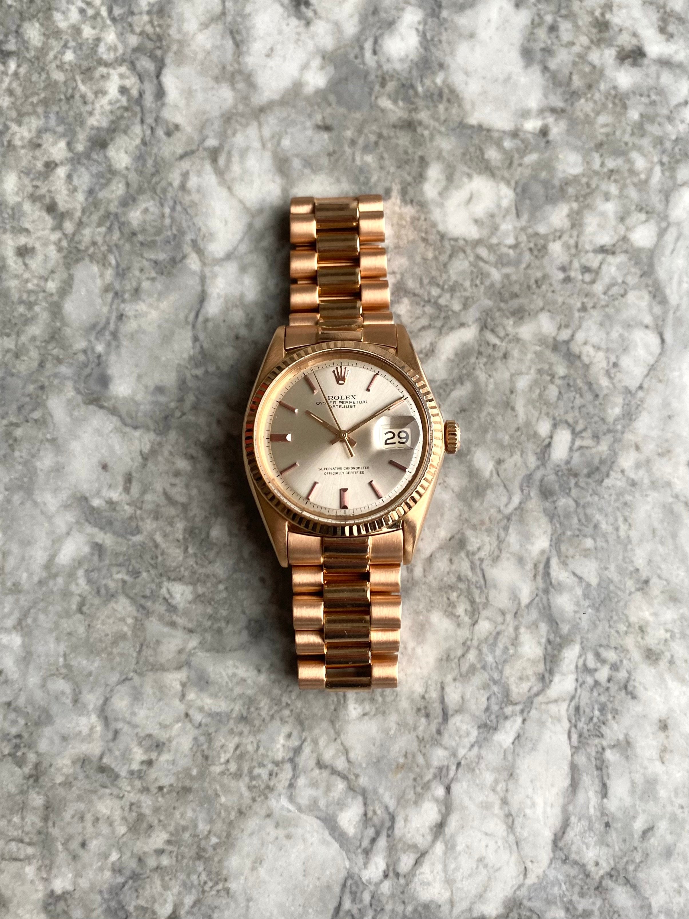 Rolex Datejust 1601 - 18K Rose Gold.