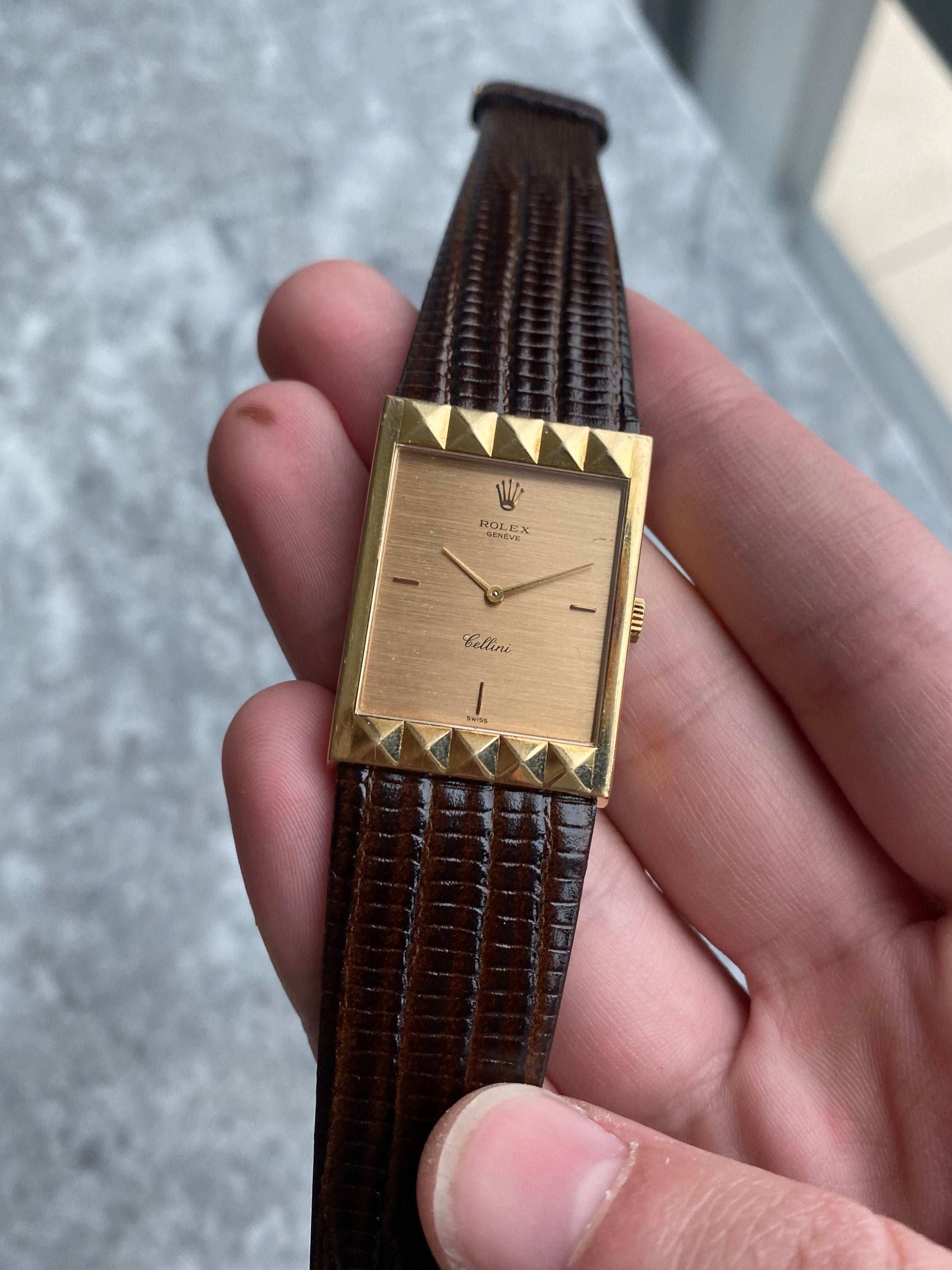 Rolex Cellini - Pyramid Bezel.