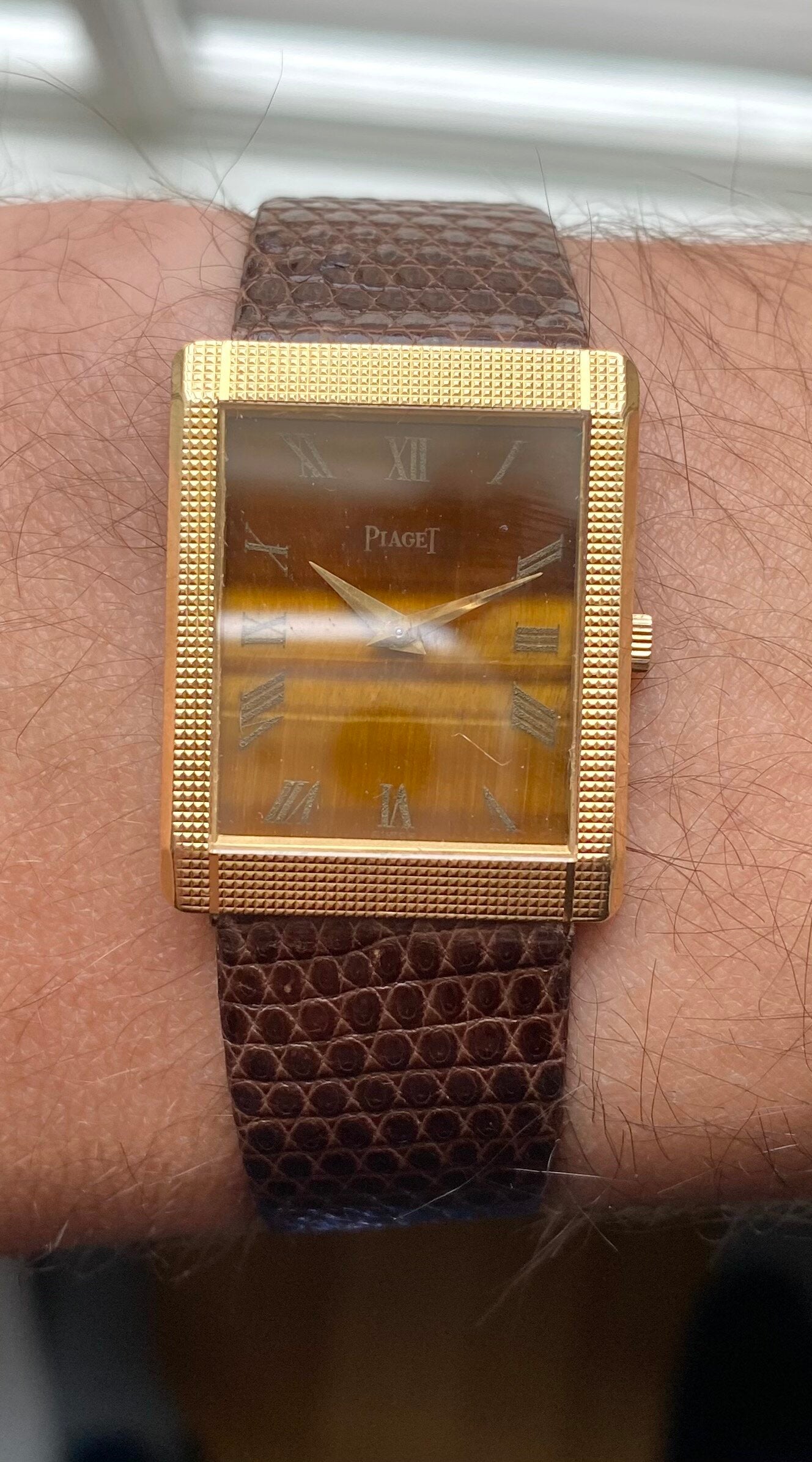 Piaget Tank — Tiger Eye