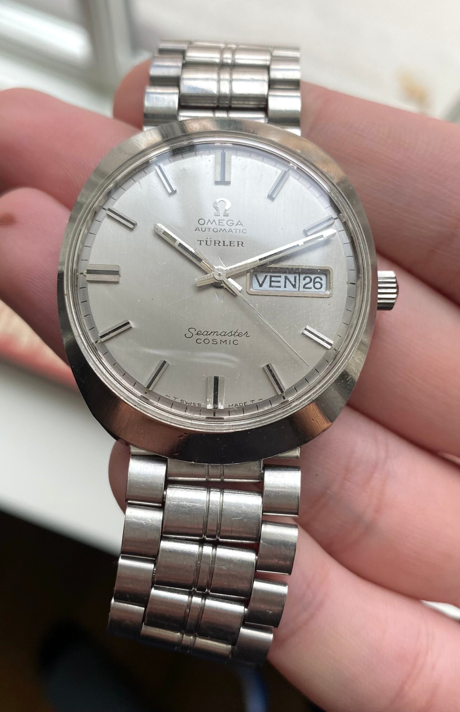 Omega Seamaster Cosmic — "Turler" Signed