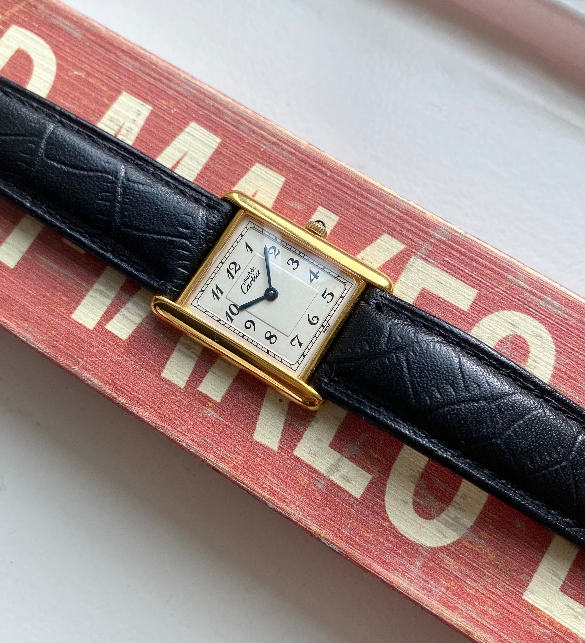 Cartier Tank — Arabic Numeral Dial