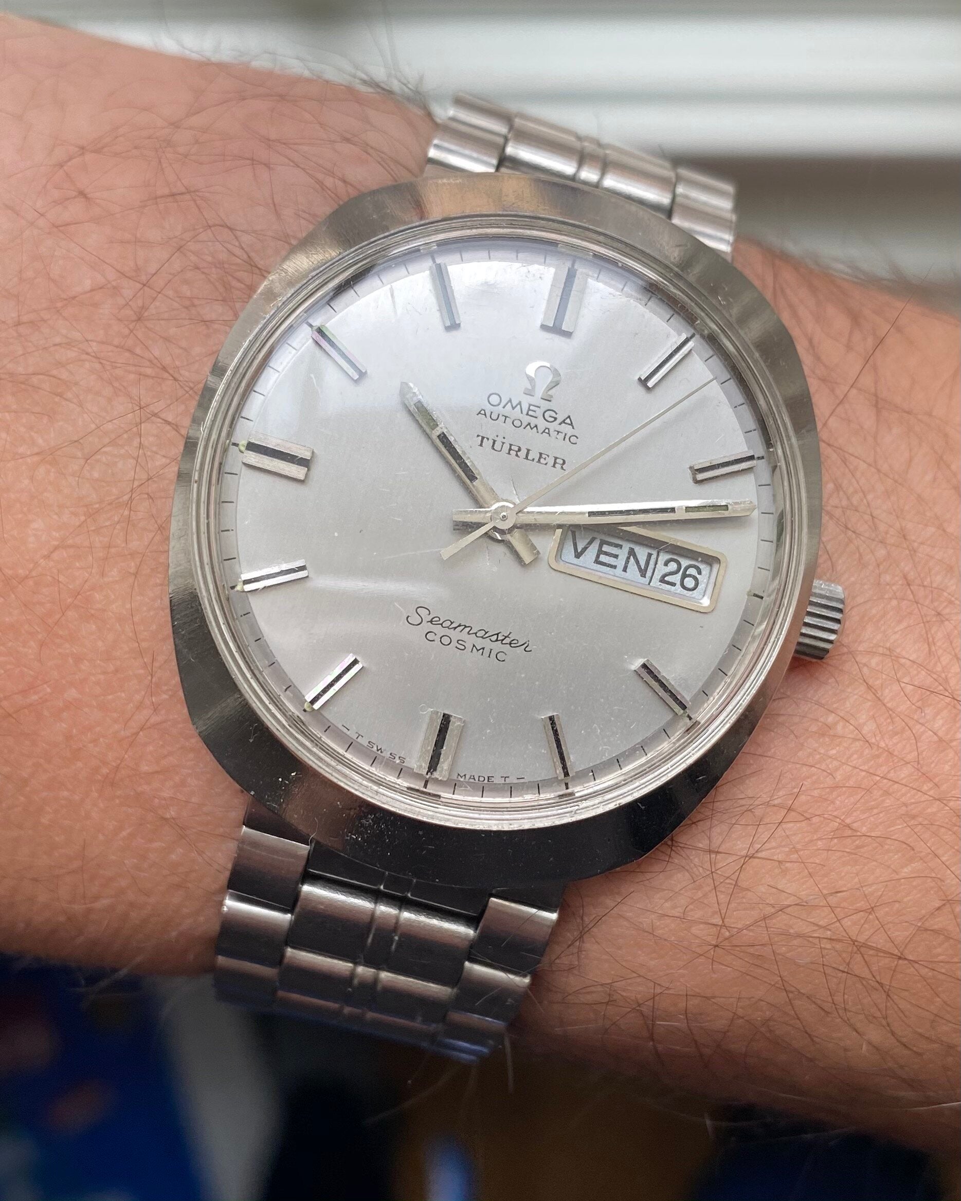 Omega Seamaster Cosmic — "Turler" Signed