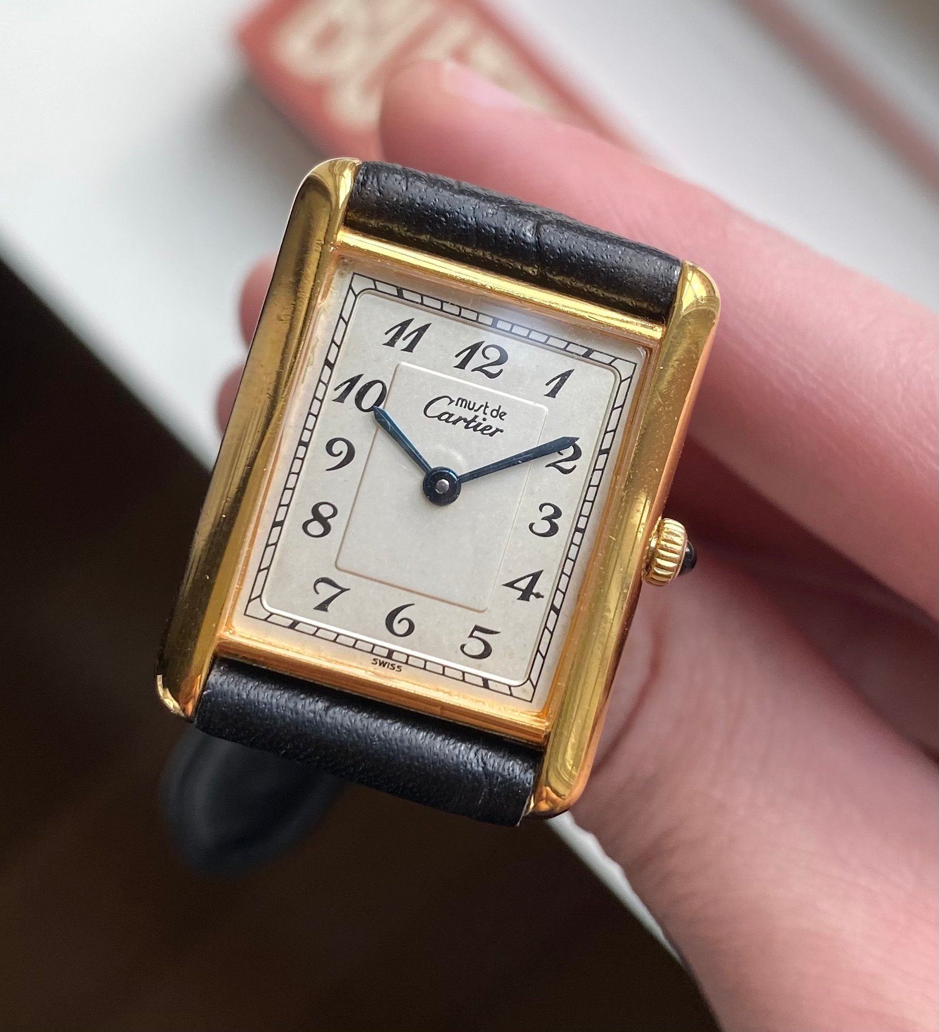 Cartier Tank — Arabic Numeral Dial