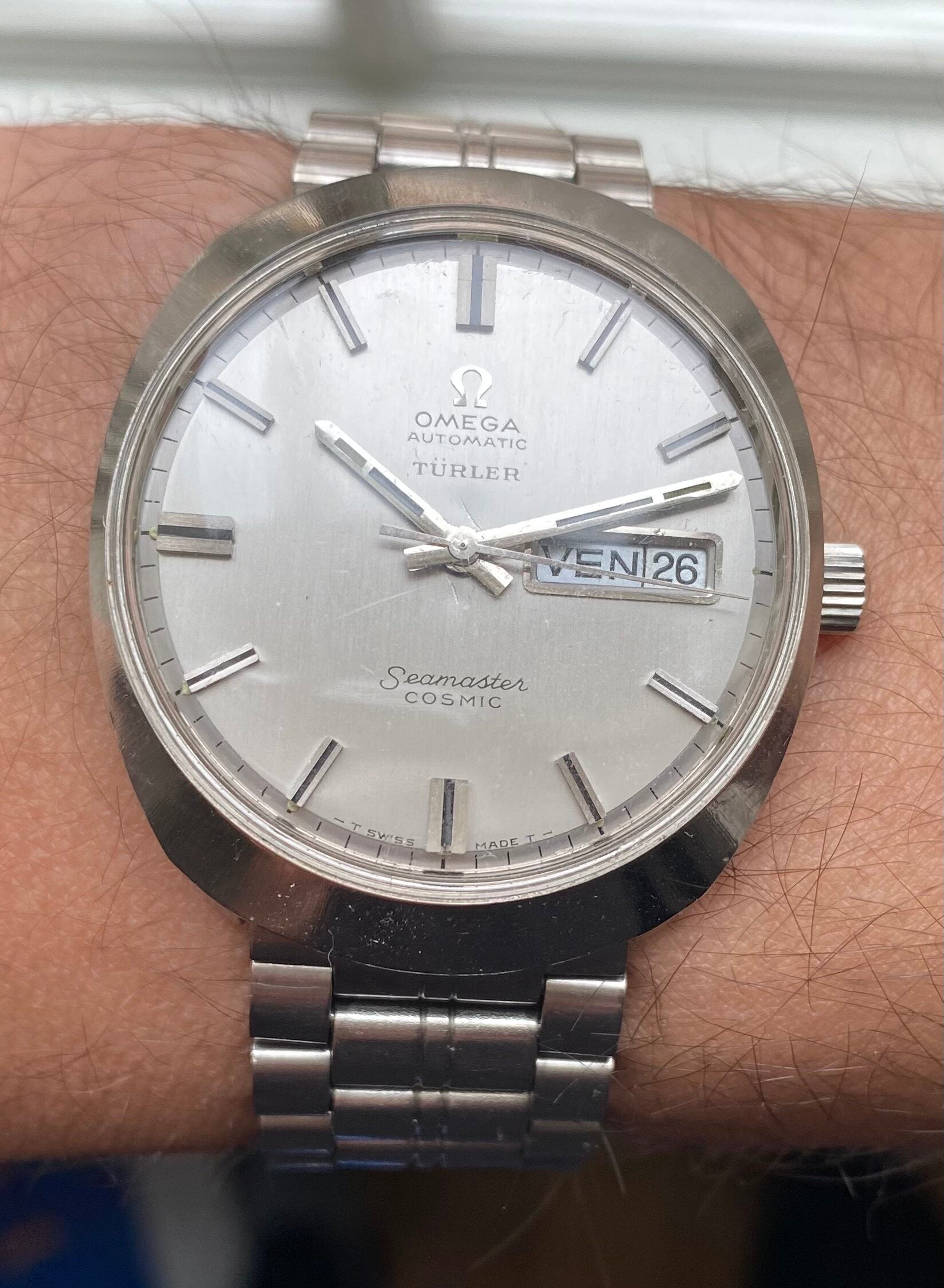 Omega Seamaster Cosmic — "Turler" Signed