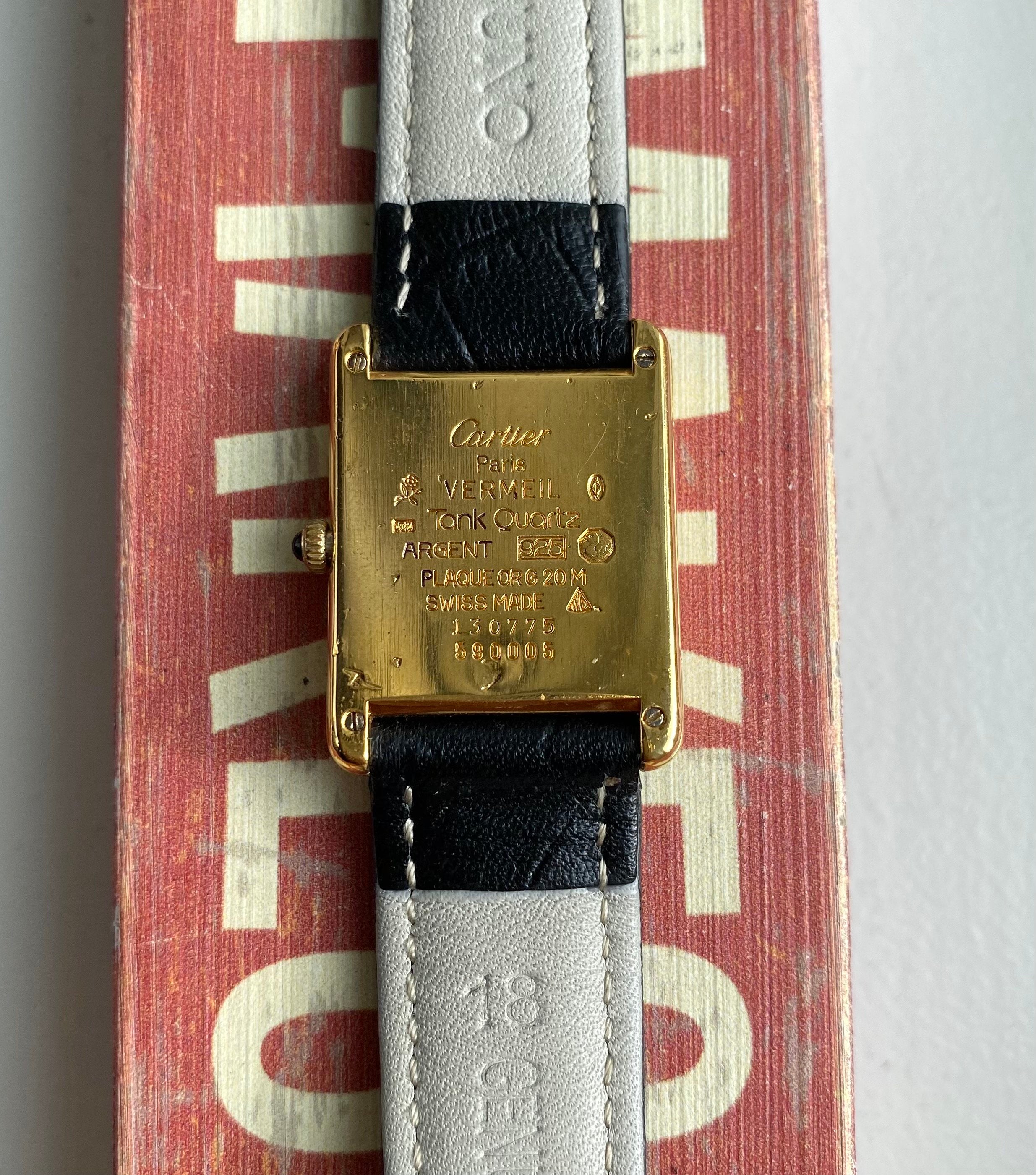 Cartier Tank — Arabic Numeral Dial