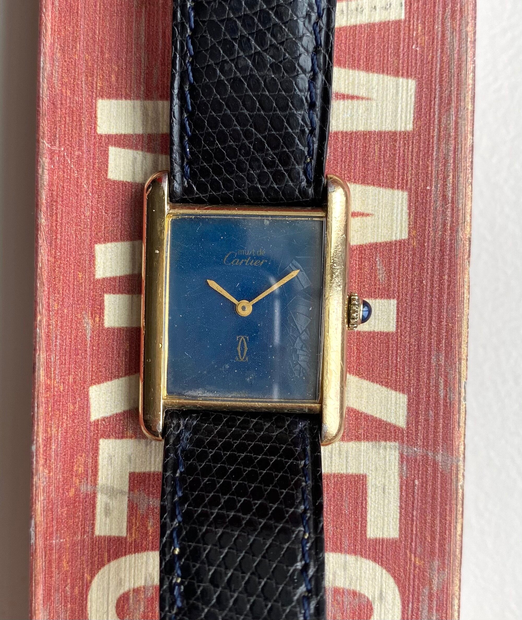 Must de Cartier Tank — Blue Dial