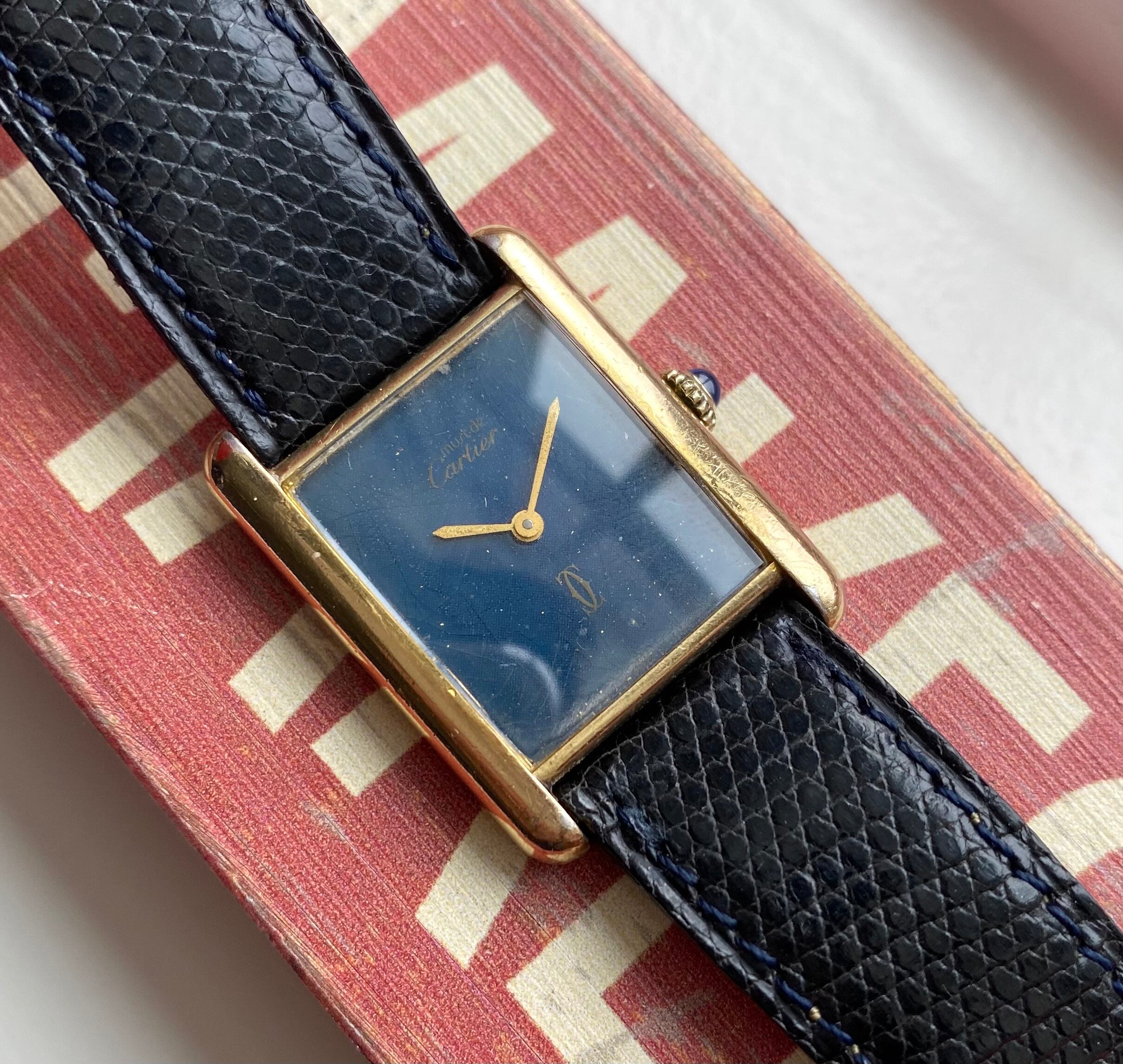 Must de Cartier Tank — Blue Dial