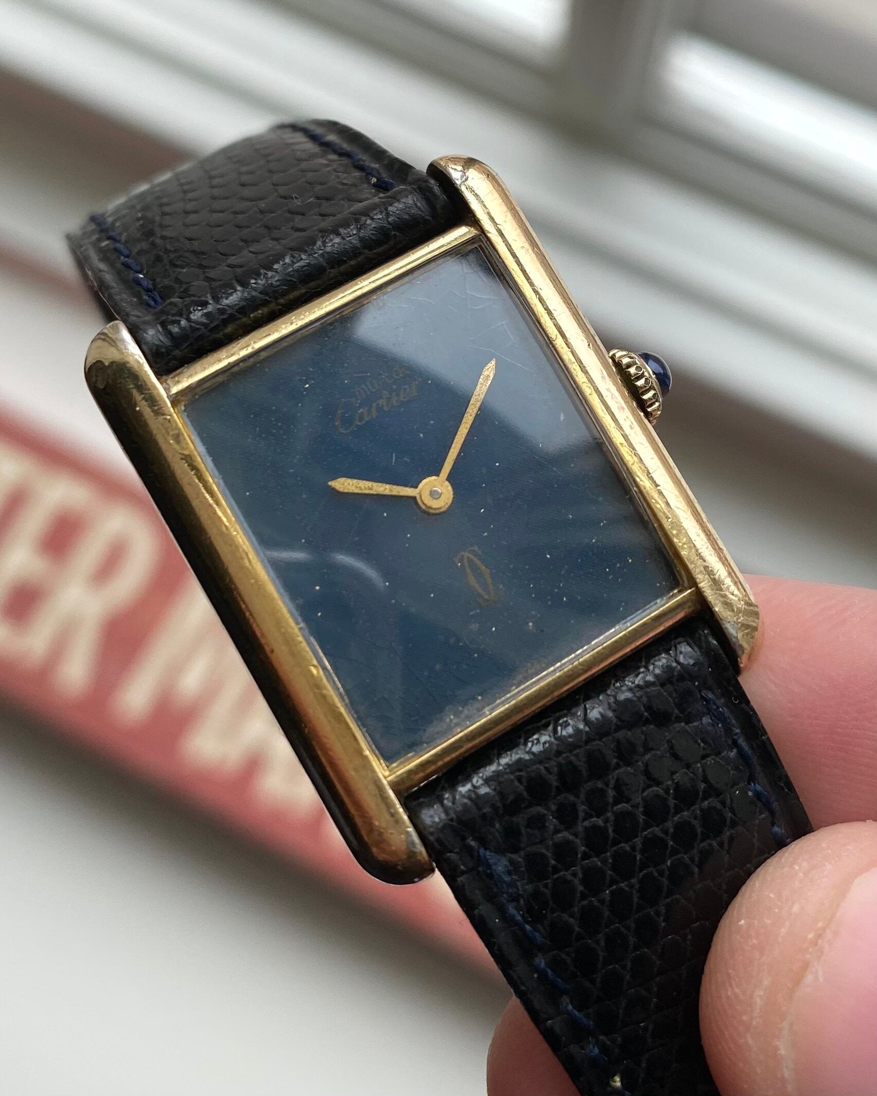 Must de Cartier Tank — Blue Dial