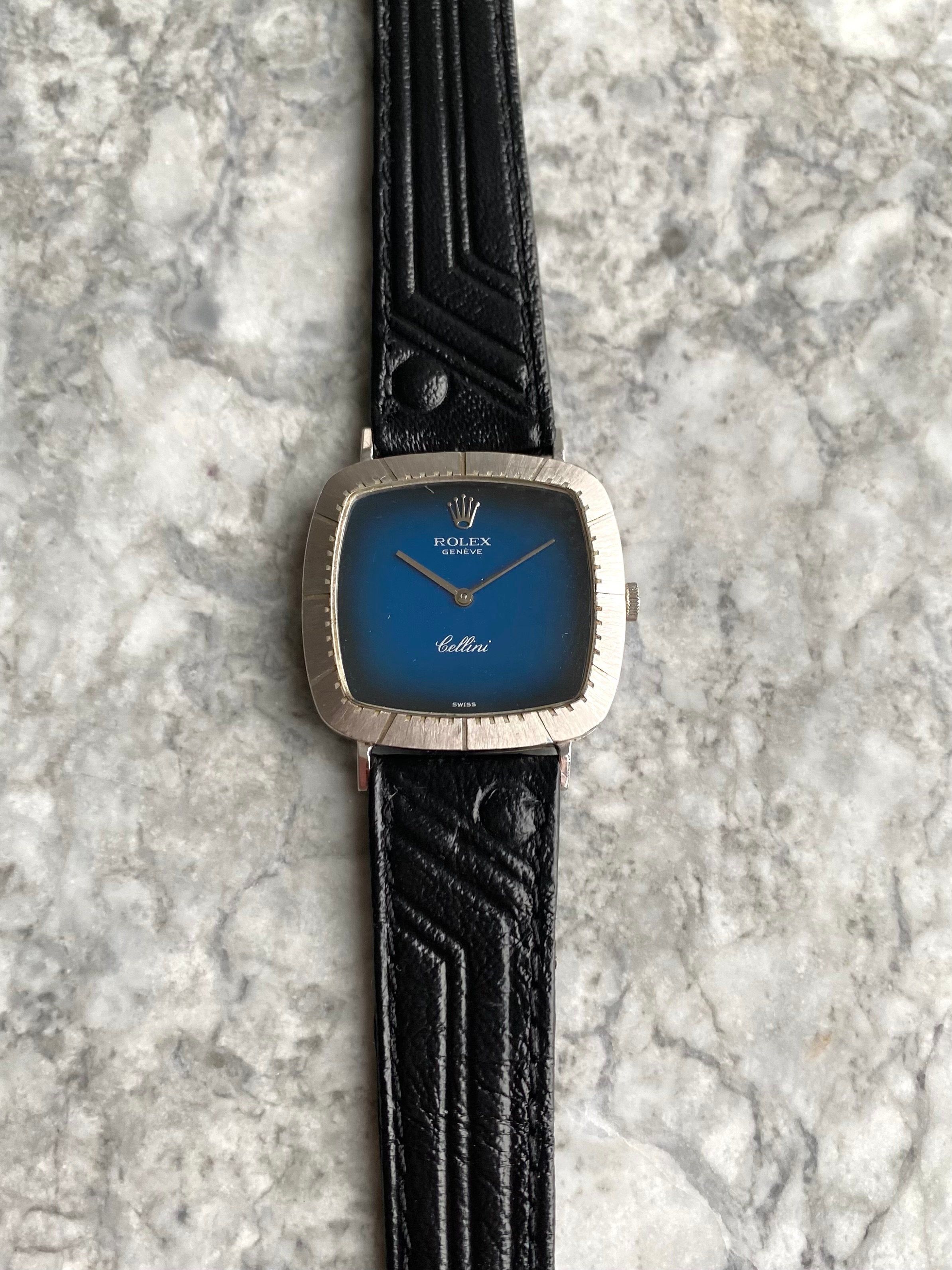 Rolex Cellini - Blue Vignette Dial.