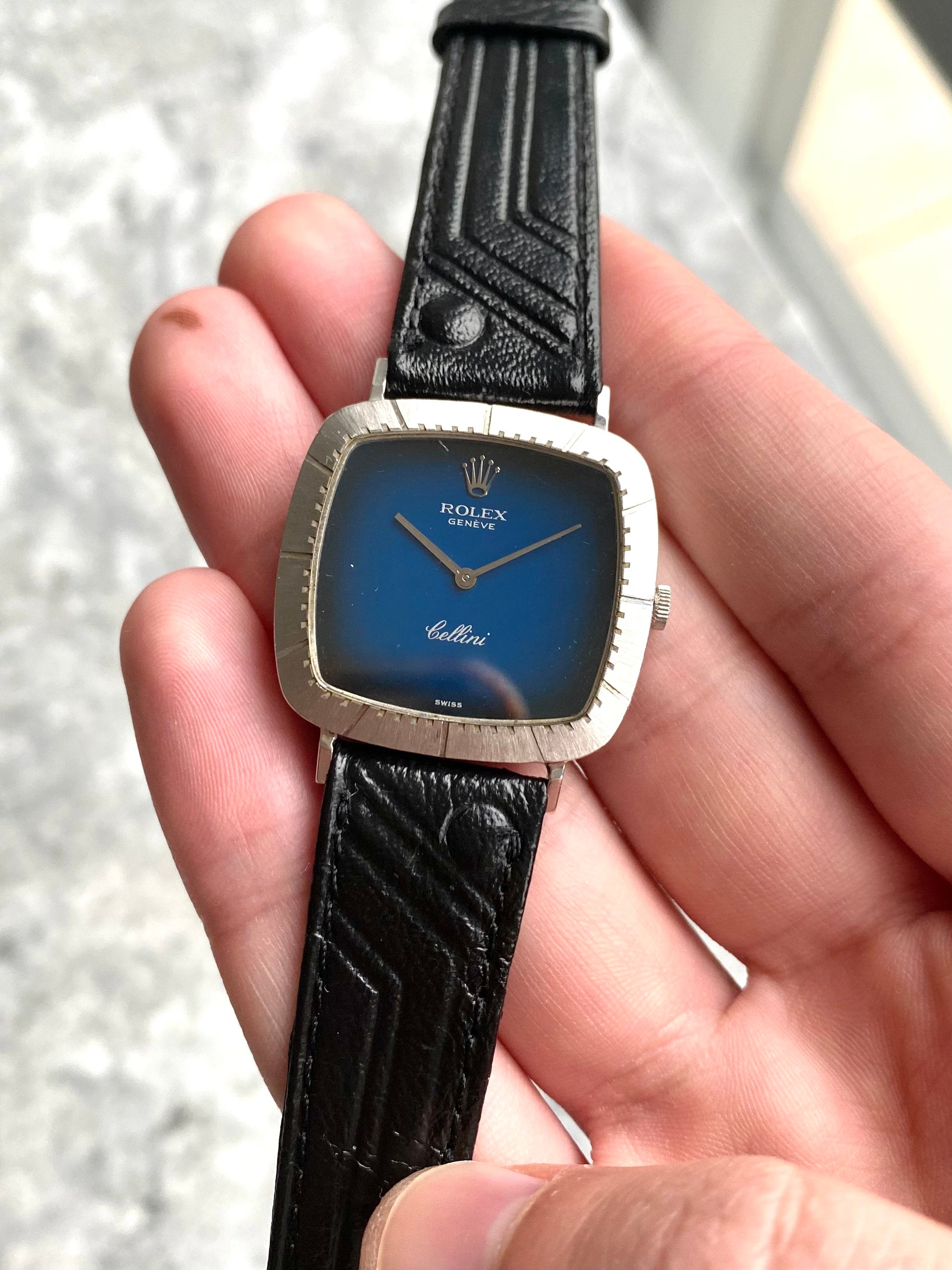 Rolex Cellini - Blue Vignette Dial.