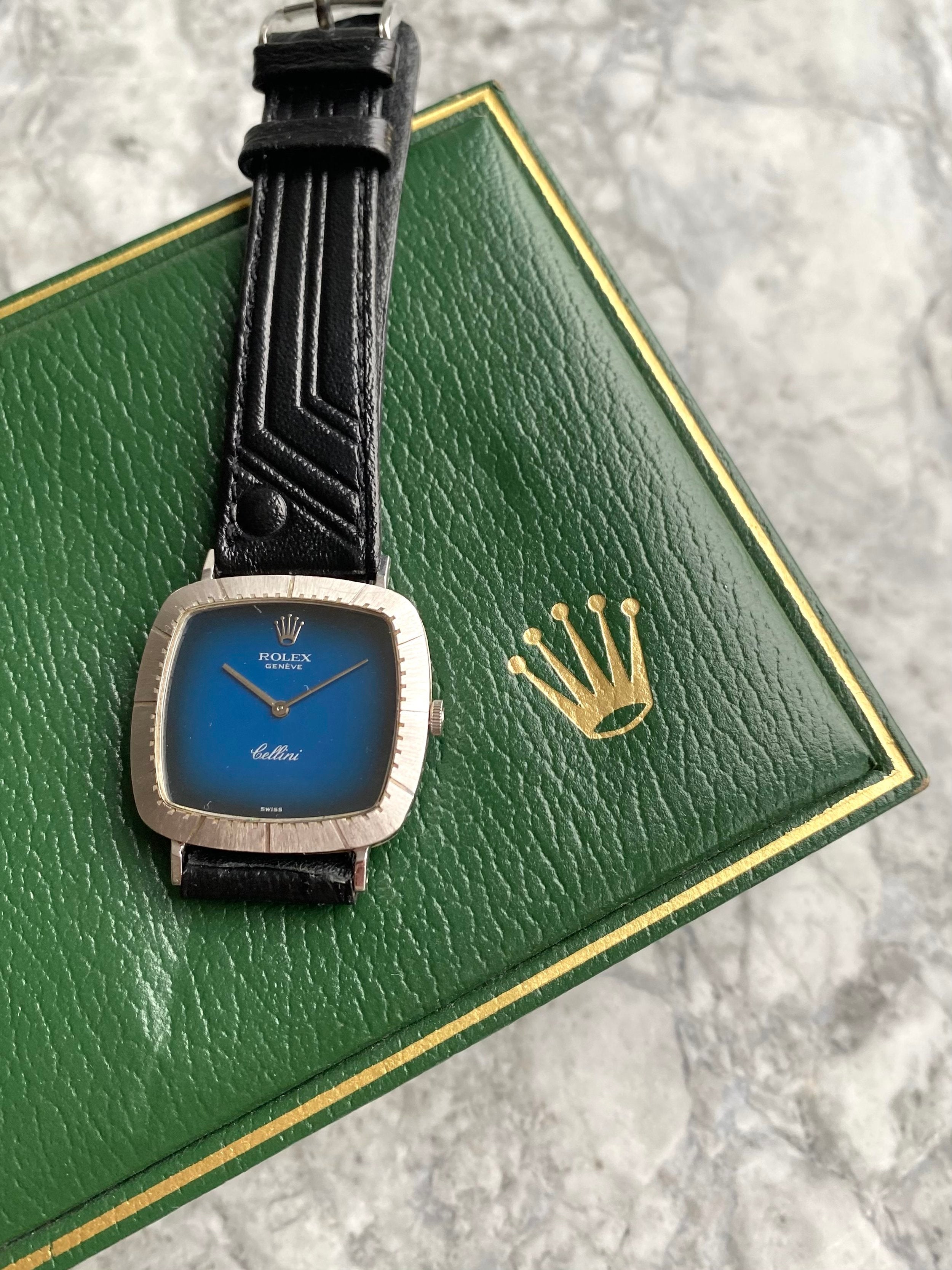 Rolex Cellini - Blue Vignette Dial.