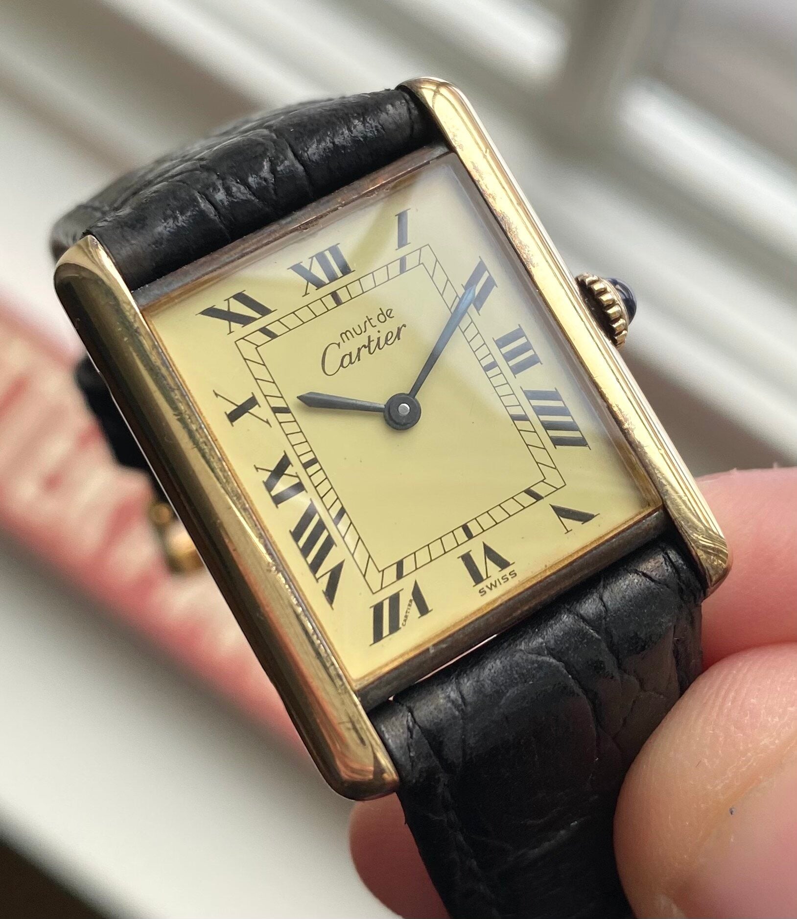 Must de Cartier Tank — Lemon Dial