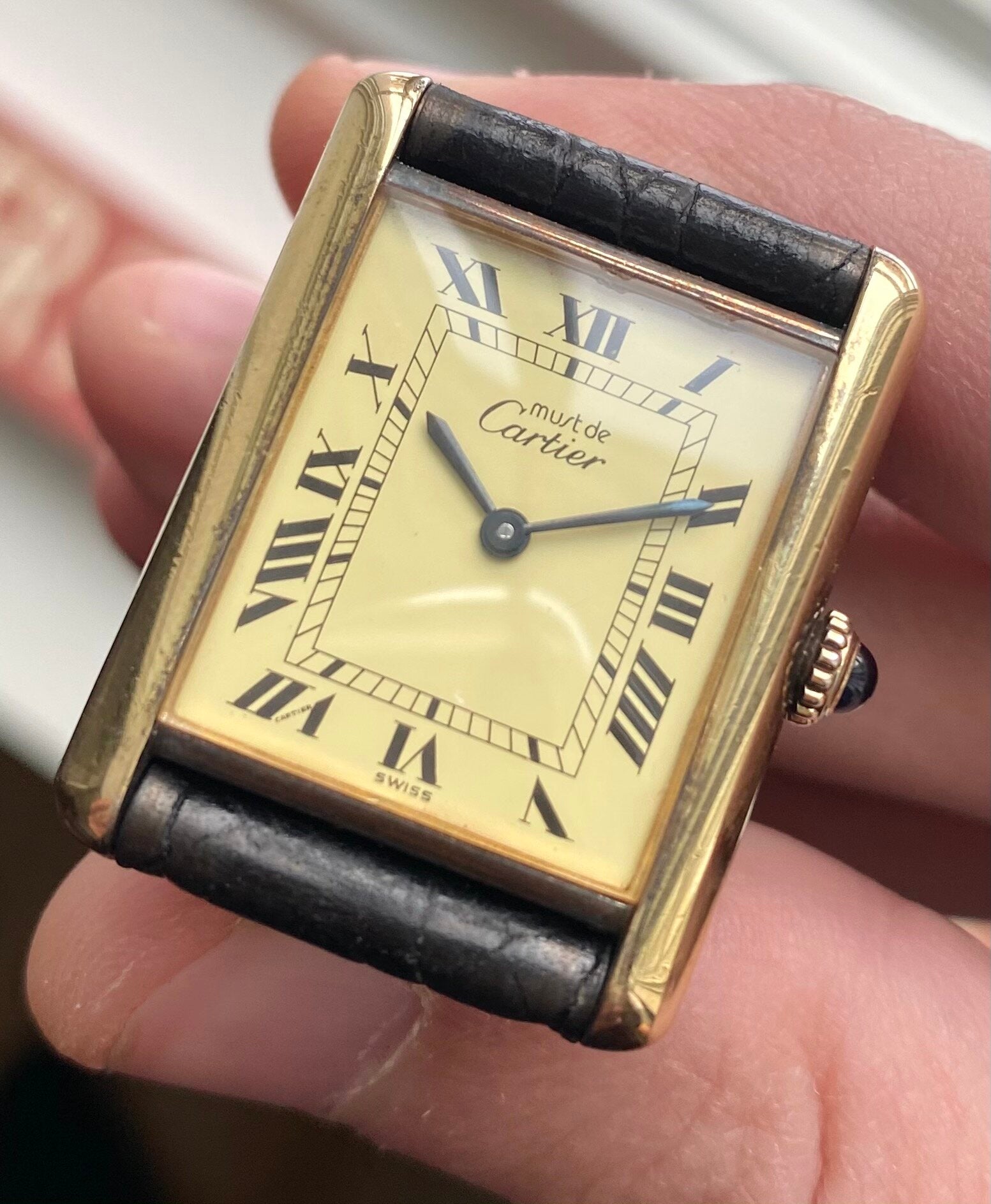 Must de Cartier Tank — Lemon Dial