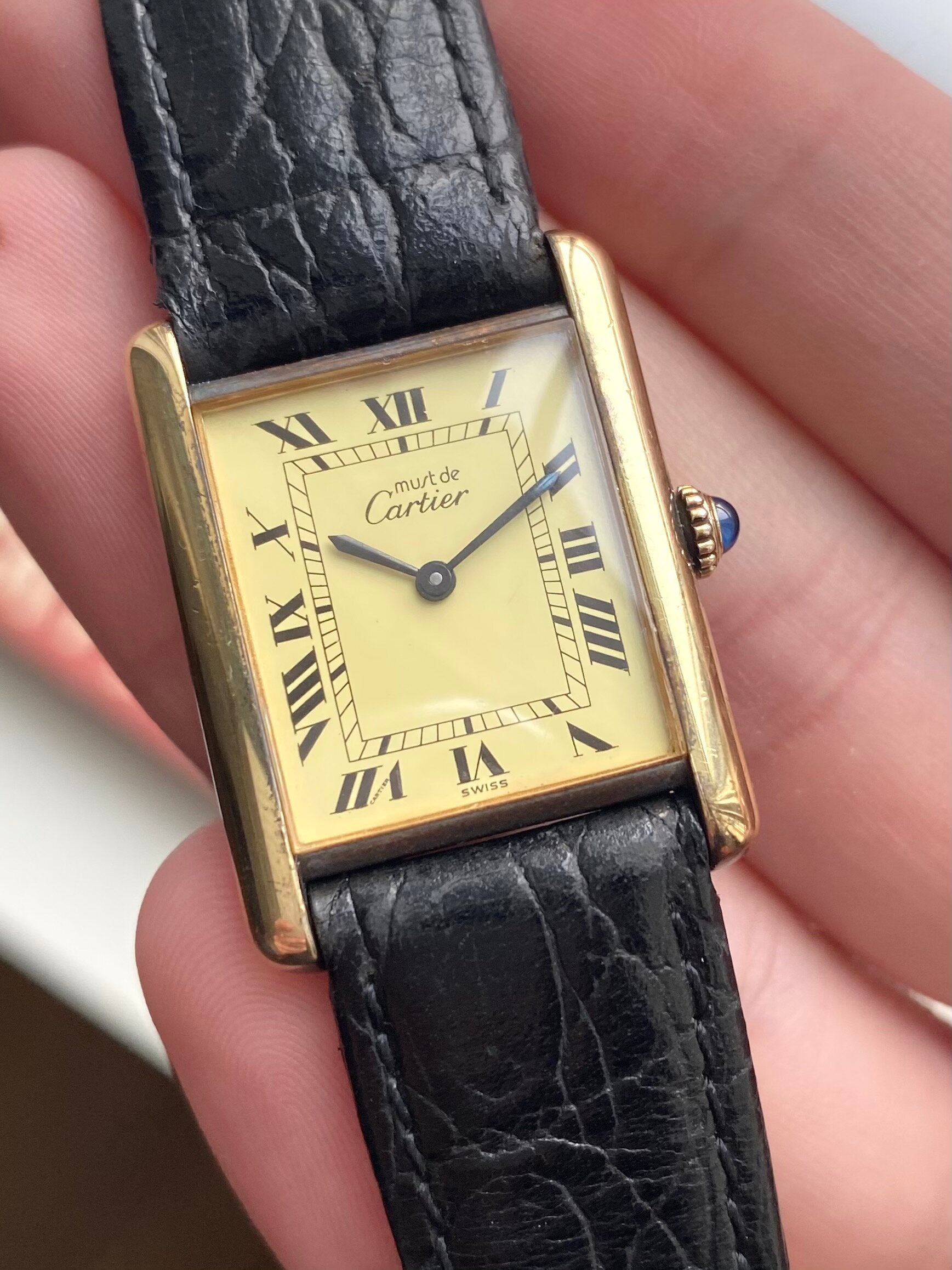 Must de Cartier Tank — Lemon Dial