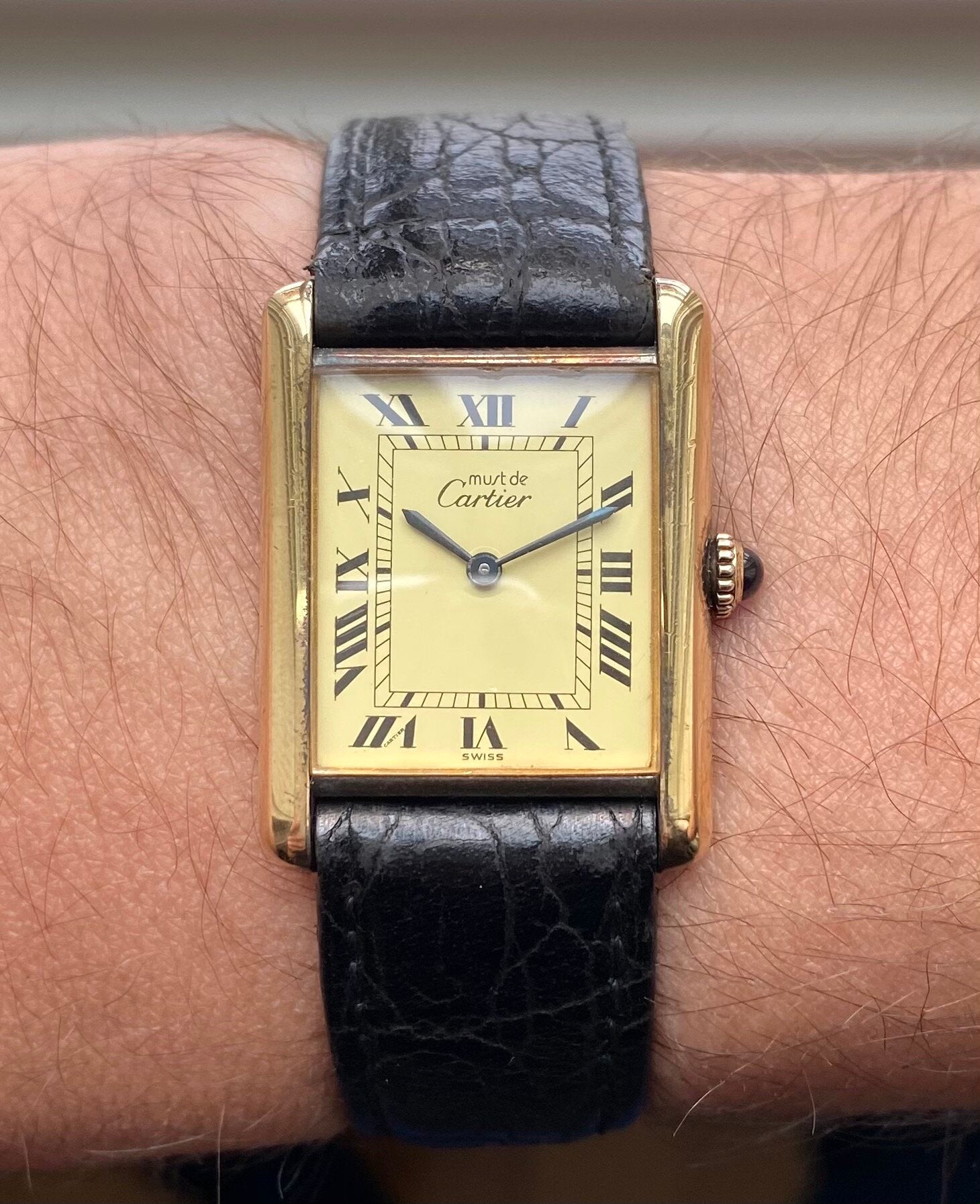 Must de Cartier Tank — Lemon Dial