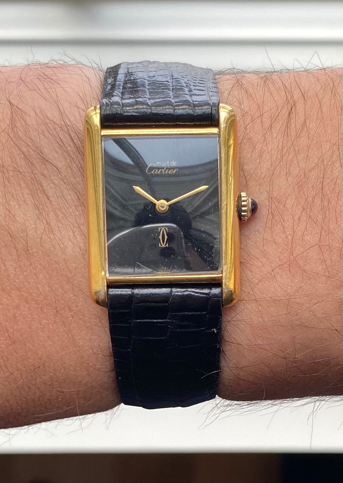 Must de Cartier Tank — Black Dial