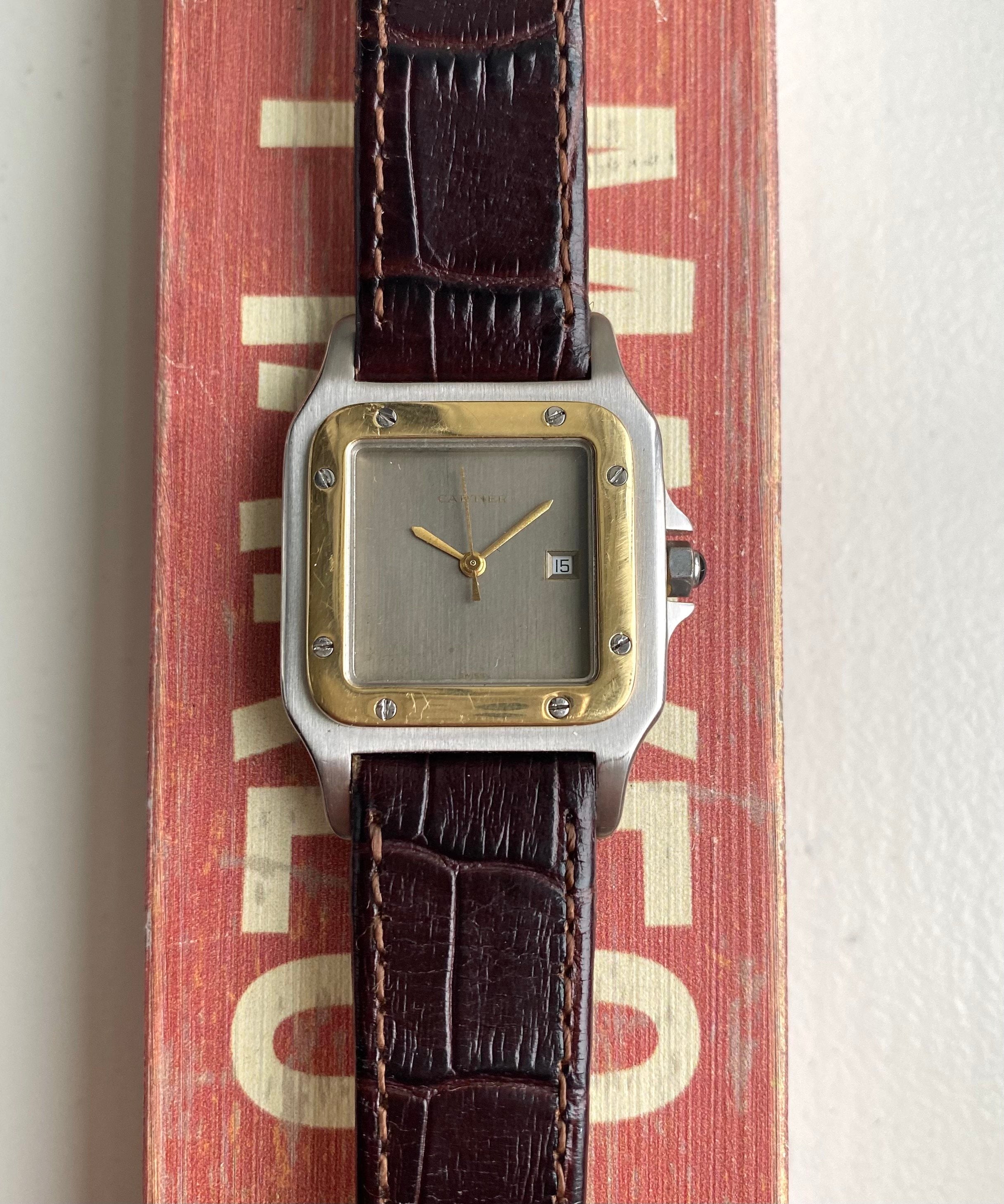 Cartier Santos — Two-tone Grey Dial