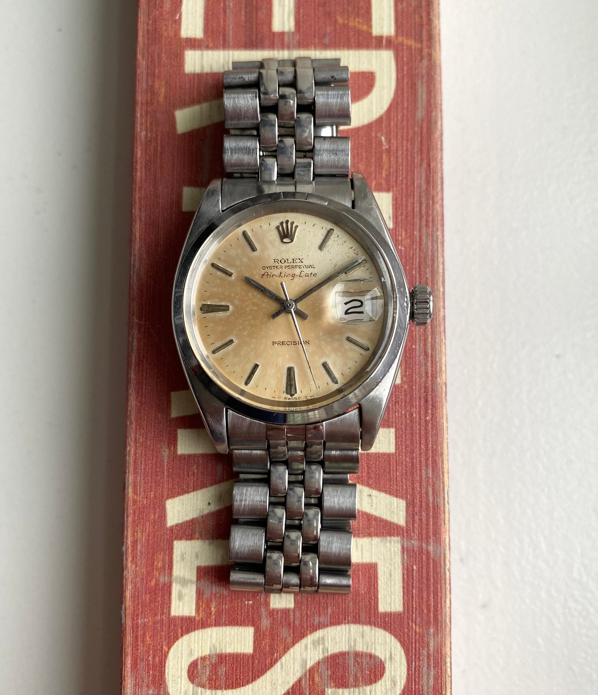 Rolex Air King Date ref. 5700 — Patina Dial