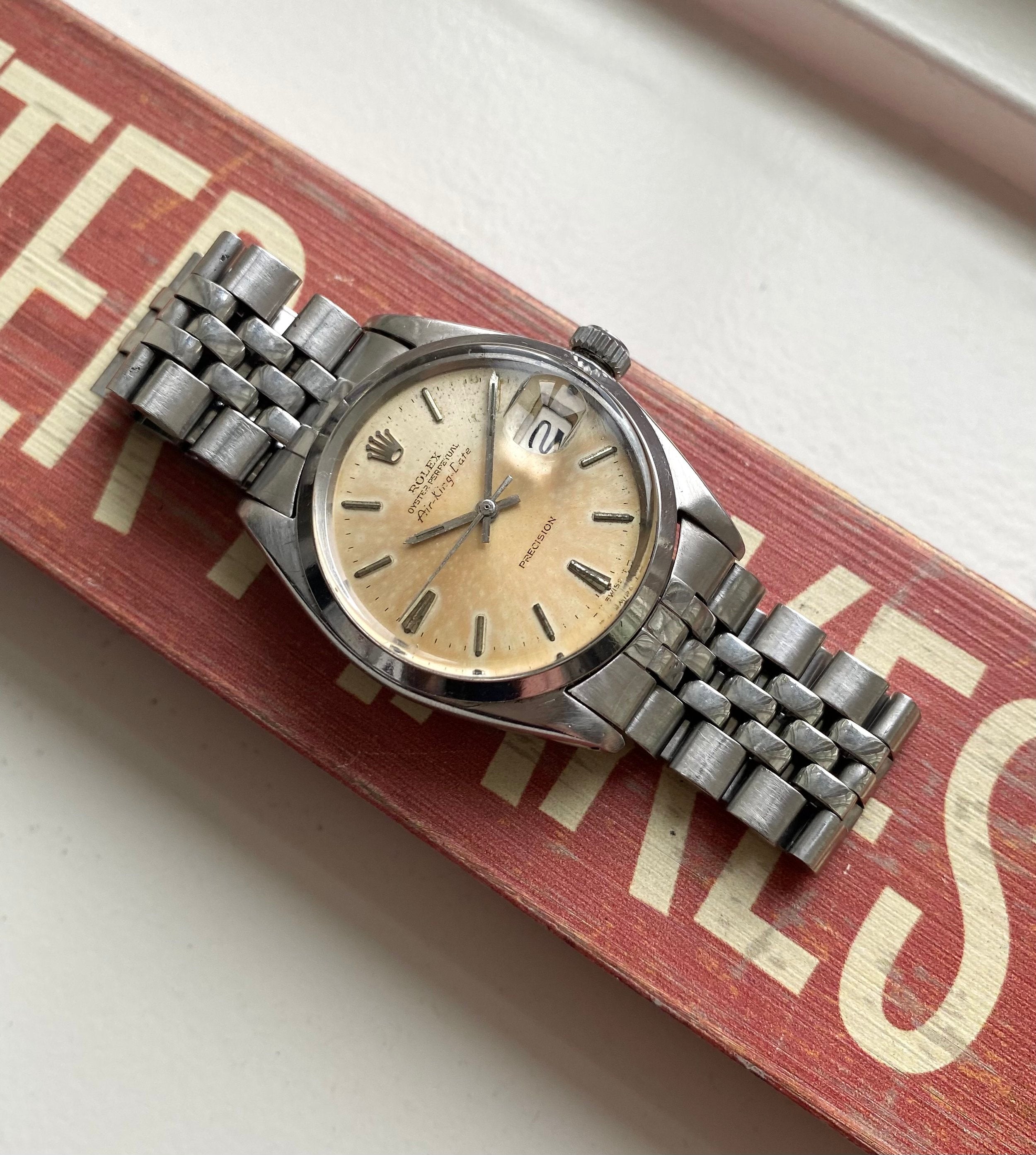 Rolex Air King Date ref. 5700 — Patina Dial