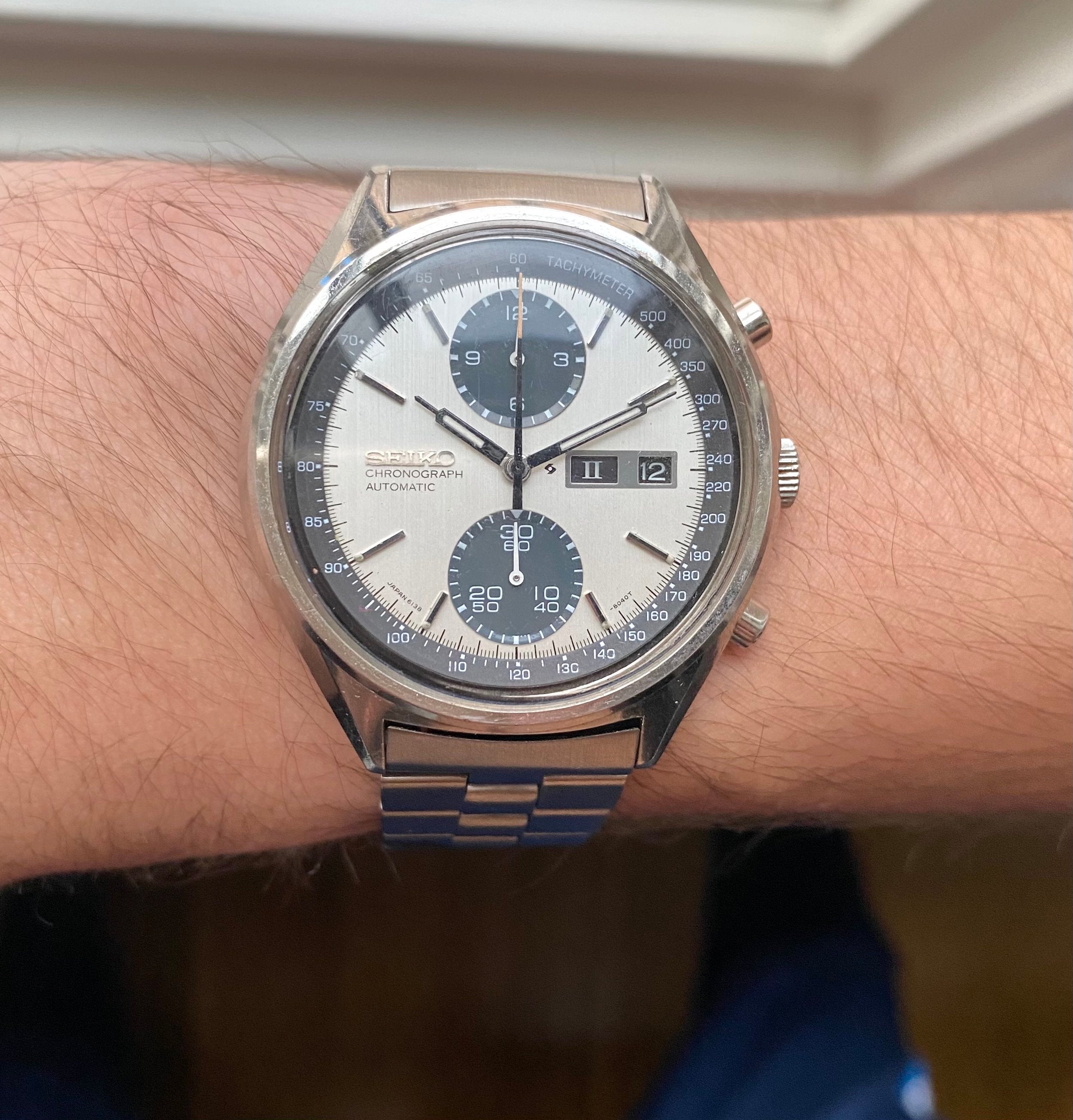 Seiko Chronograph — "Panda" Dial