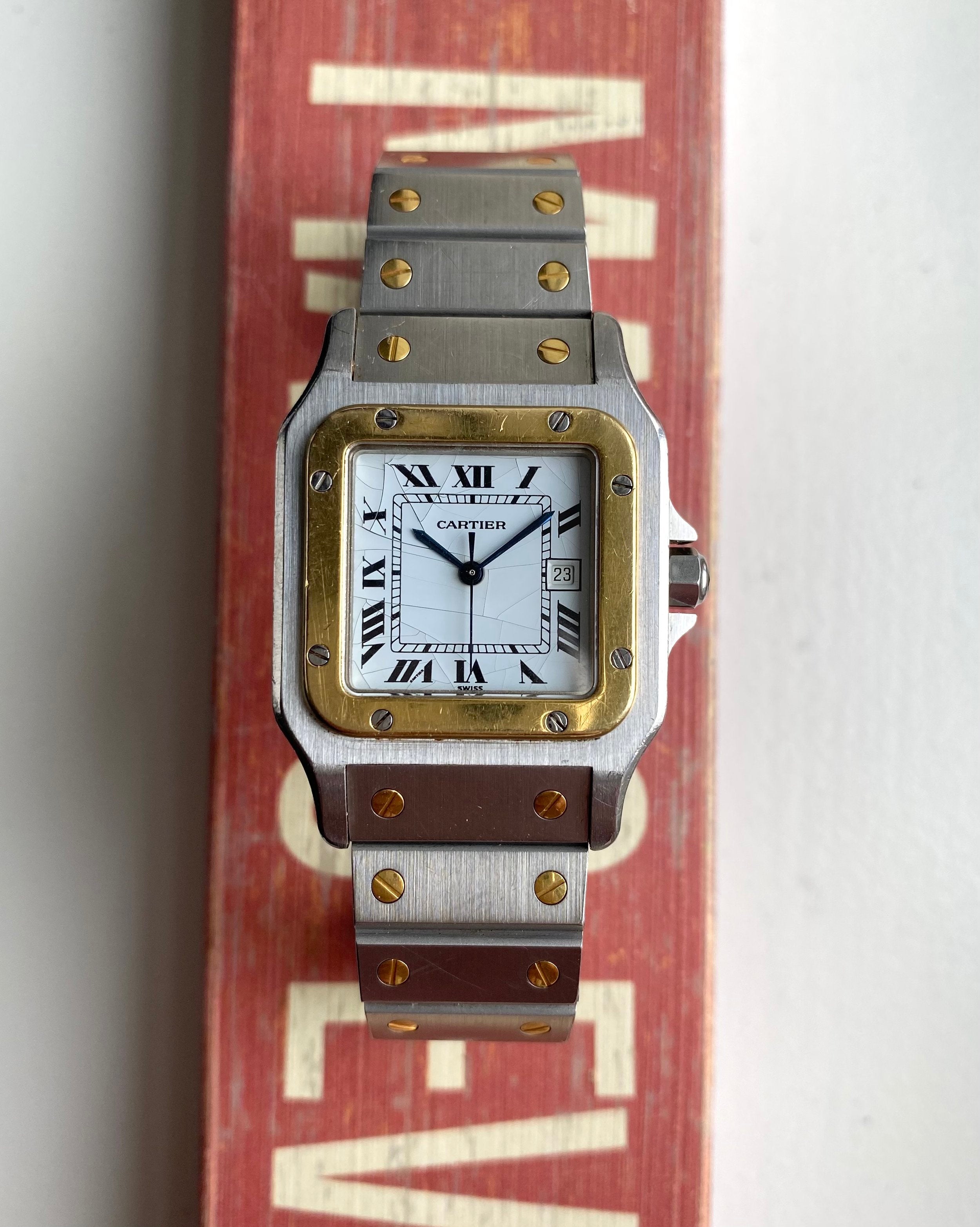 Cartier Santos — Two-tone White "Spider" Dial