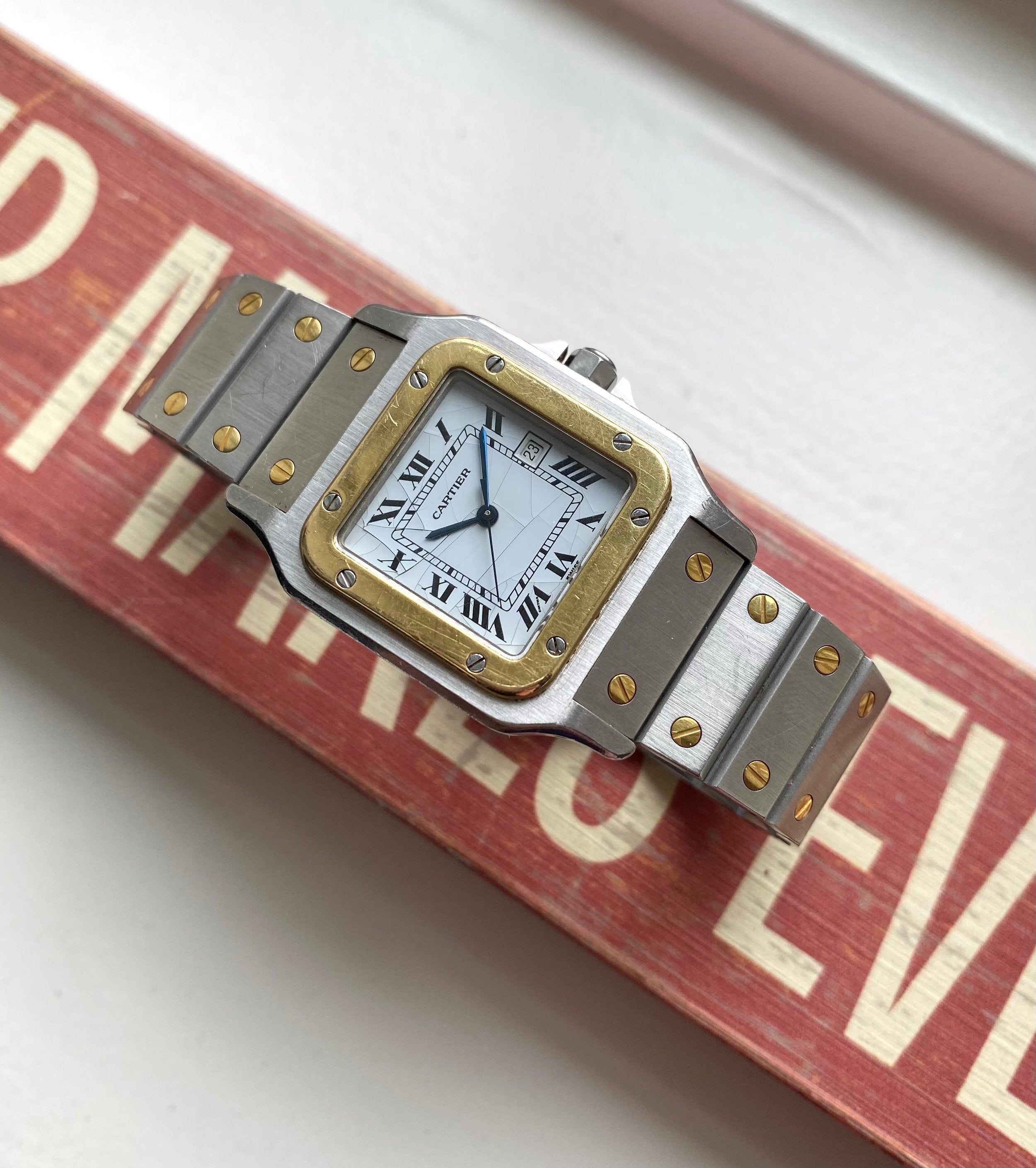 Cartier Santos — Two-tone White "Spider" Dial