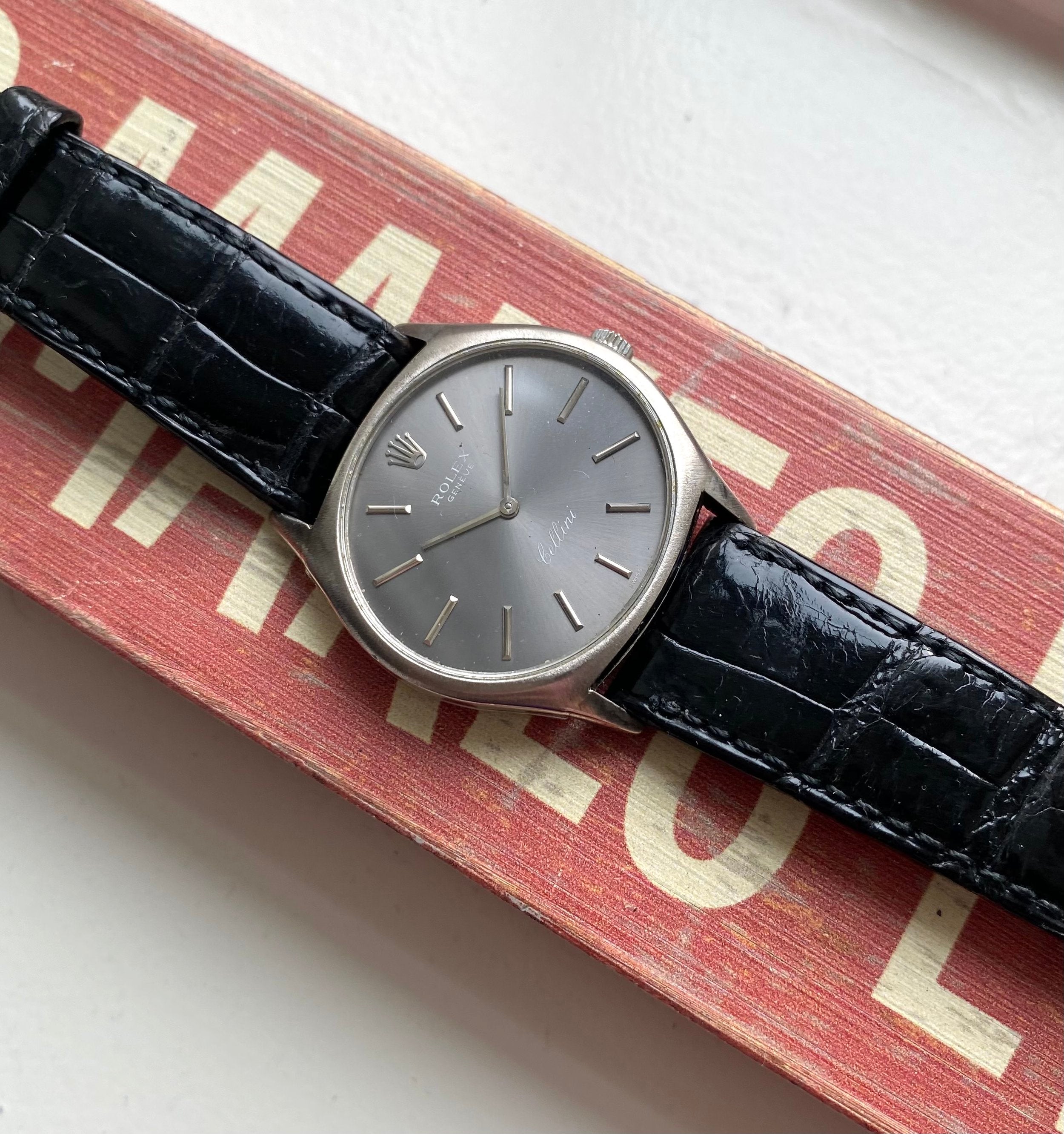 Rolex Cellini ref. 3806 — Grey Dial