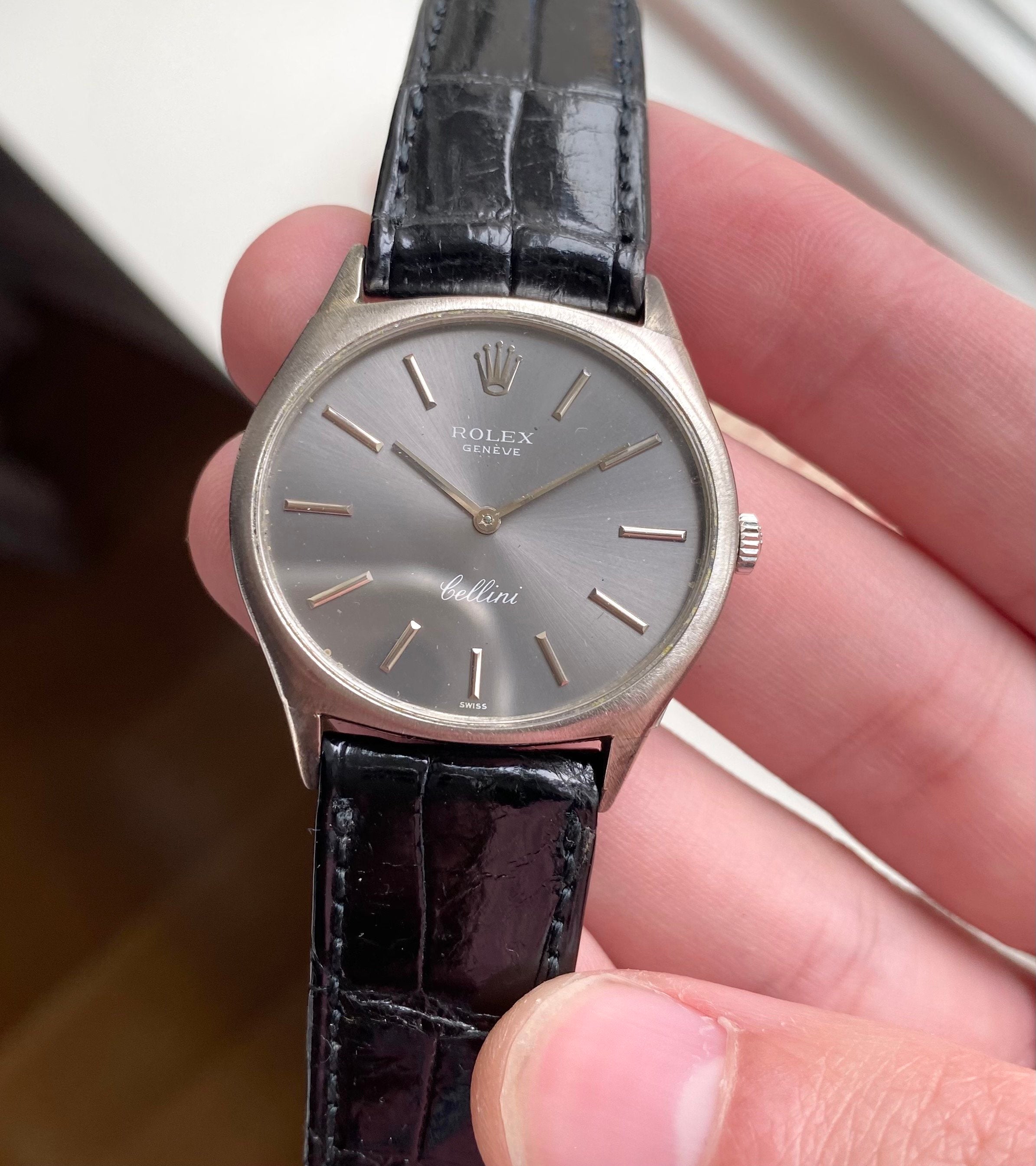 Rolex Cellini ref. 3806 — Grey Dial