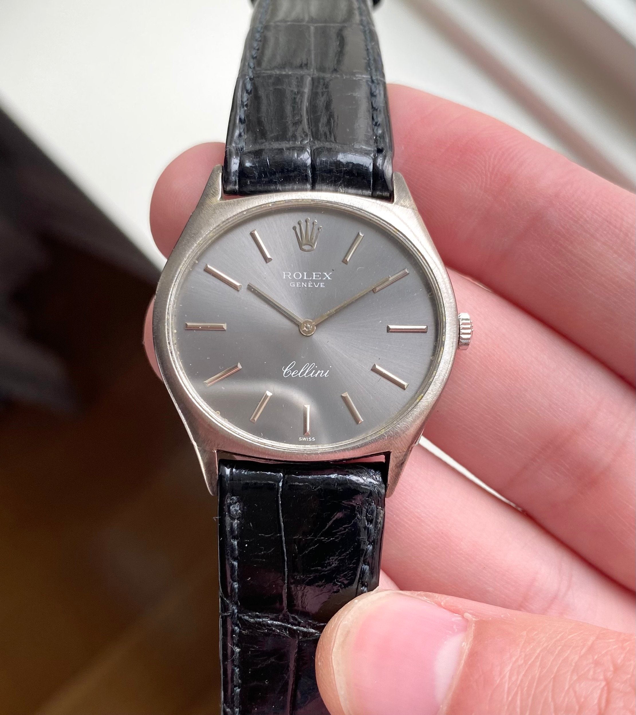 Rolex Cellini ref. 3806 — Grey Dial