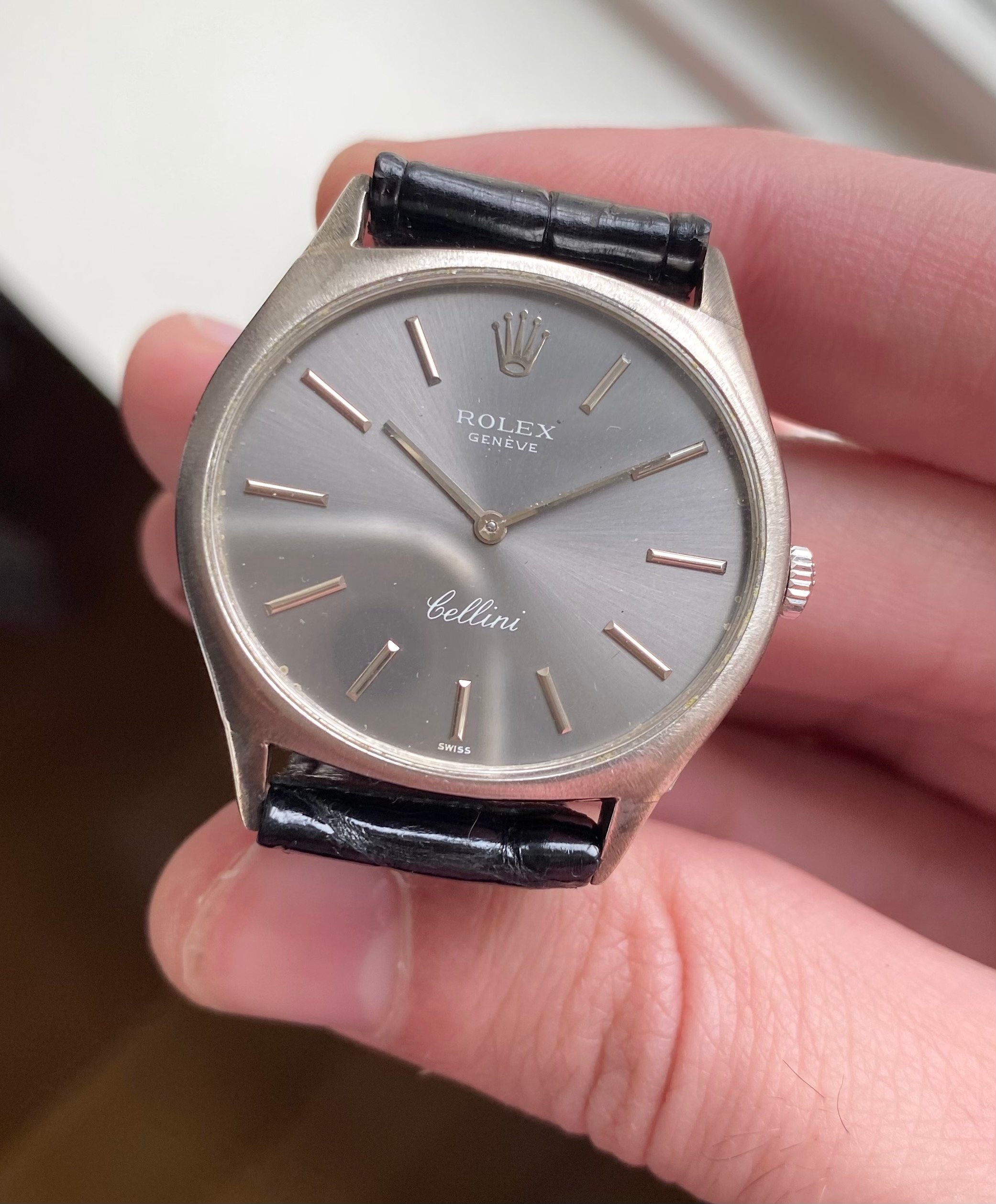 Rolex Cellini ref. 3806 — Grey Dial