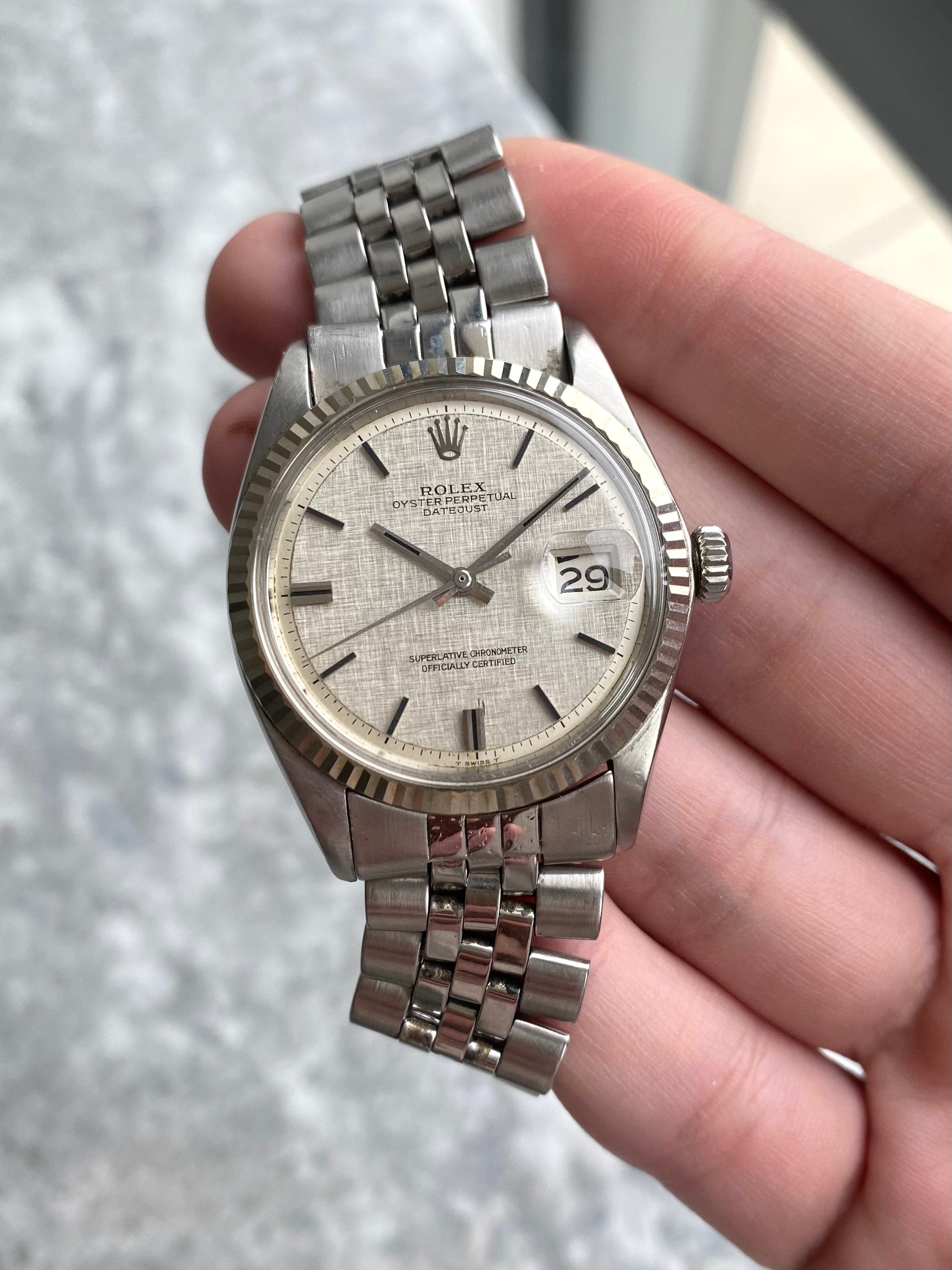 Rolex Darejus1 1601 - Silver Linen.