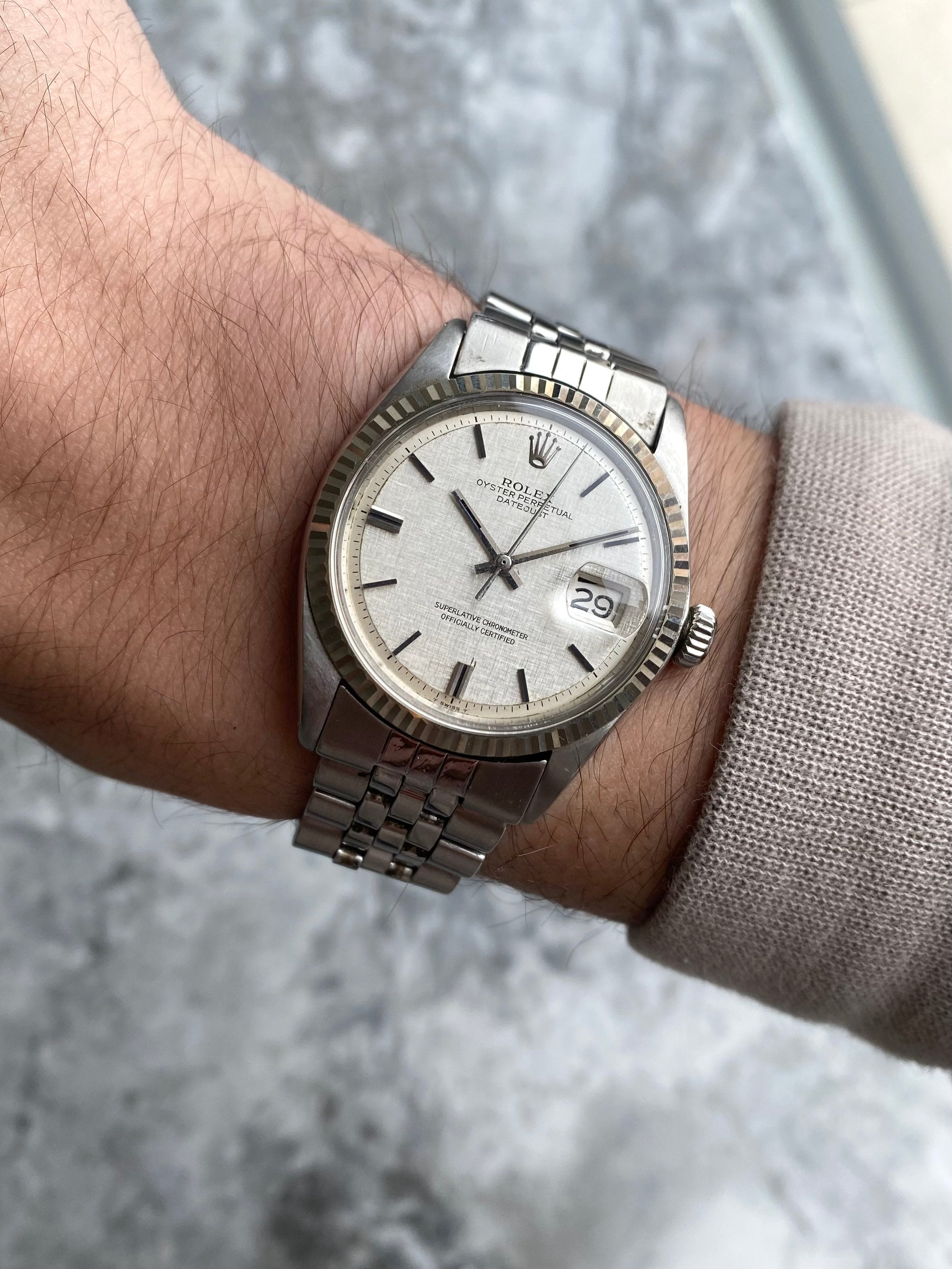 Rolex Darejus1 1601 - Silver Linen.