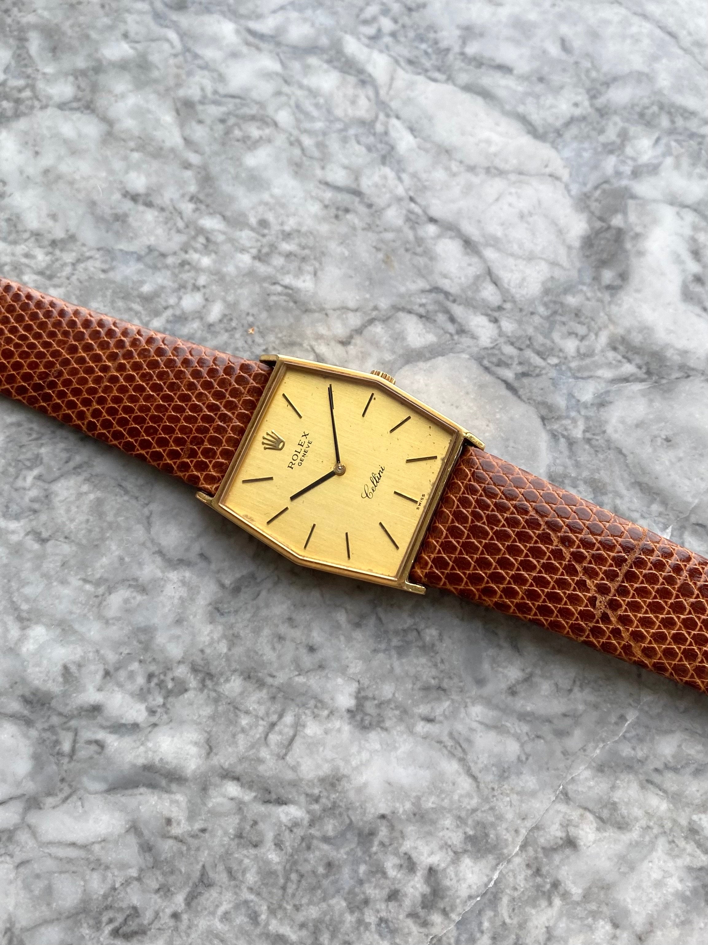 Rolex Cellini - 18K Gold Tonneau Case.