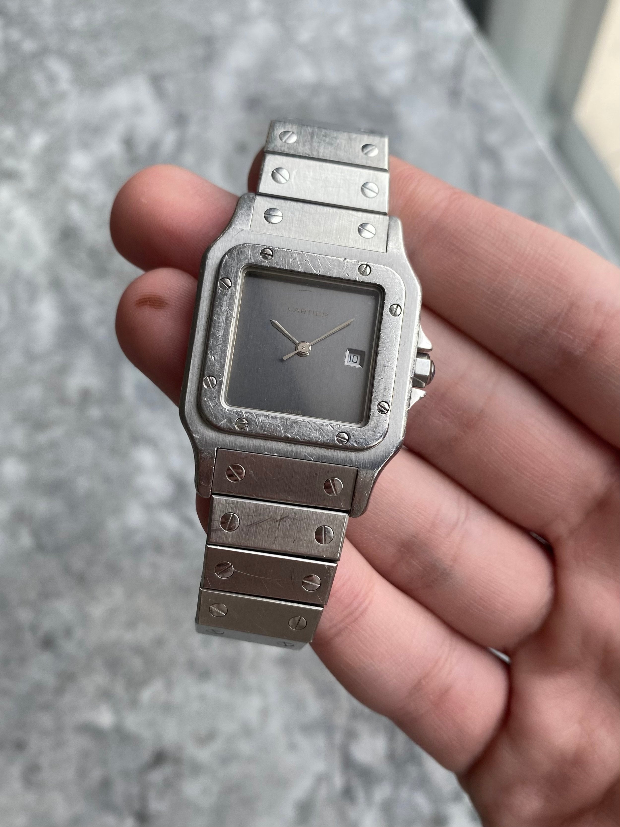 Cartier Santos 2960 - Rare Ghost Dial.