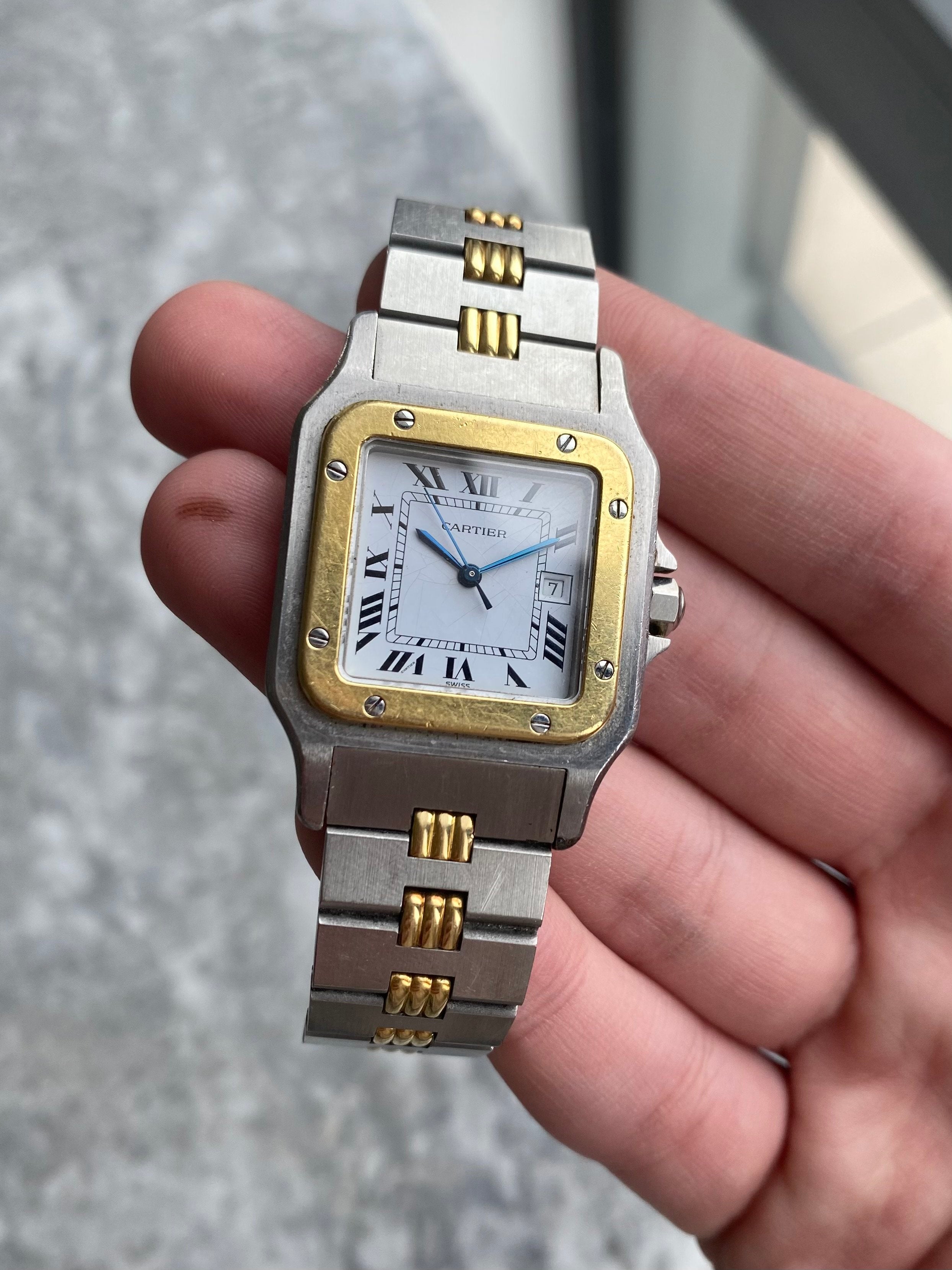 Cartier Santos 2961 - Two Tone Godron.