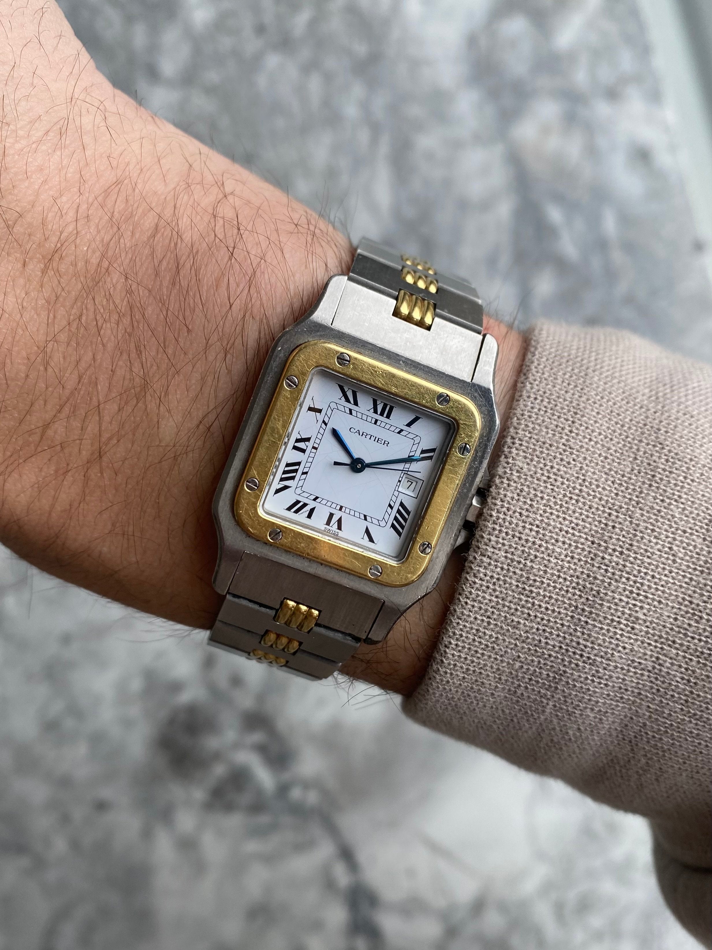 Cartier Santos 2961 - Two Tone Godron.