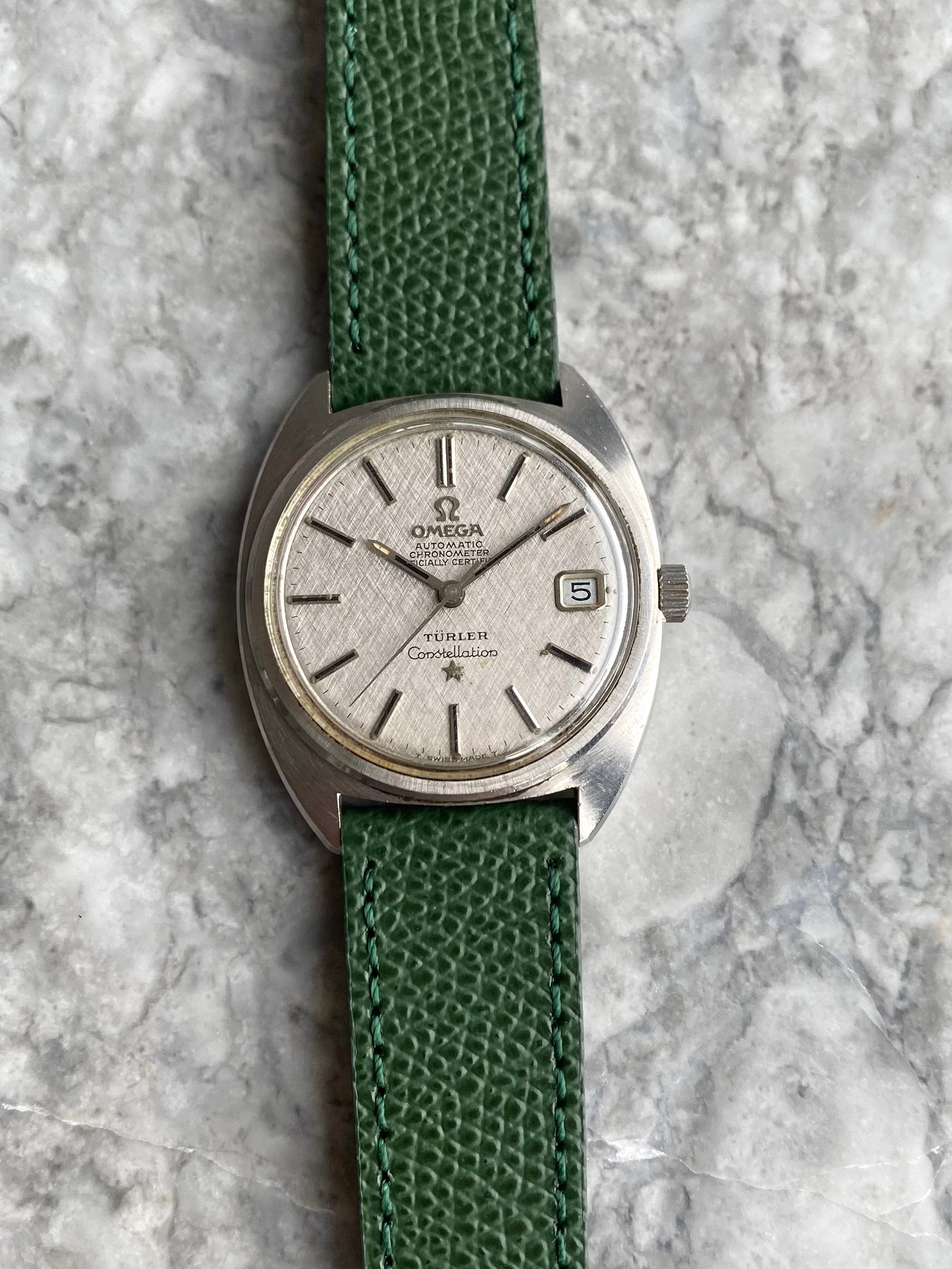 Omega Constellation - Linen Turler Dial.