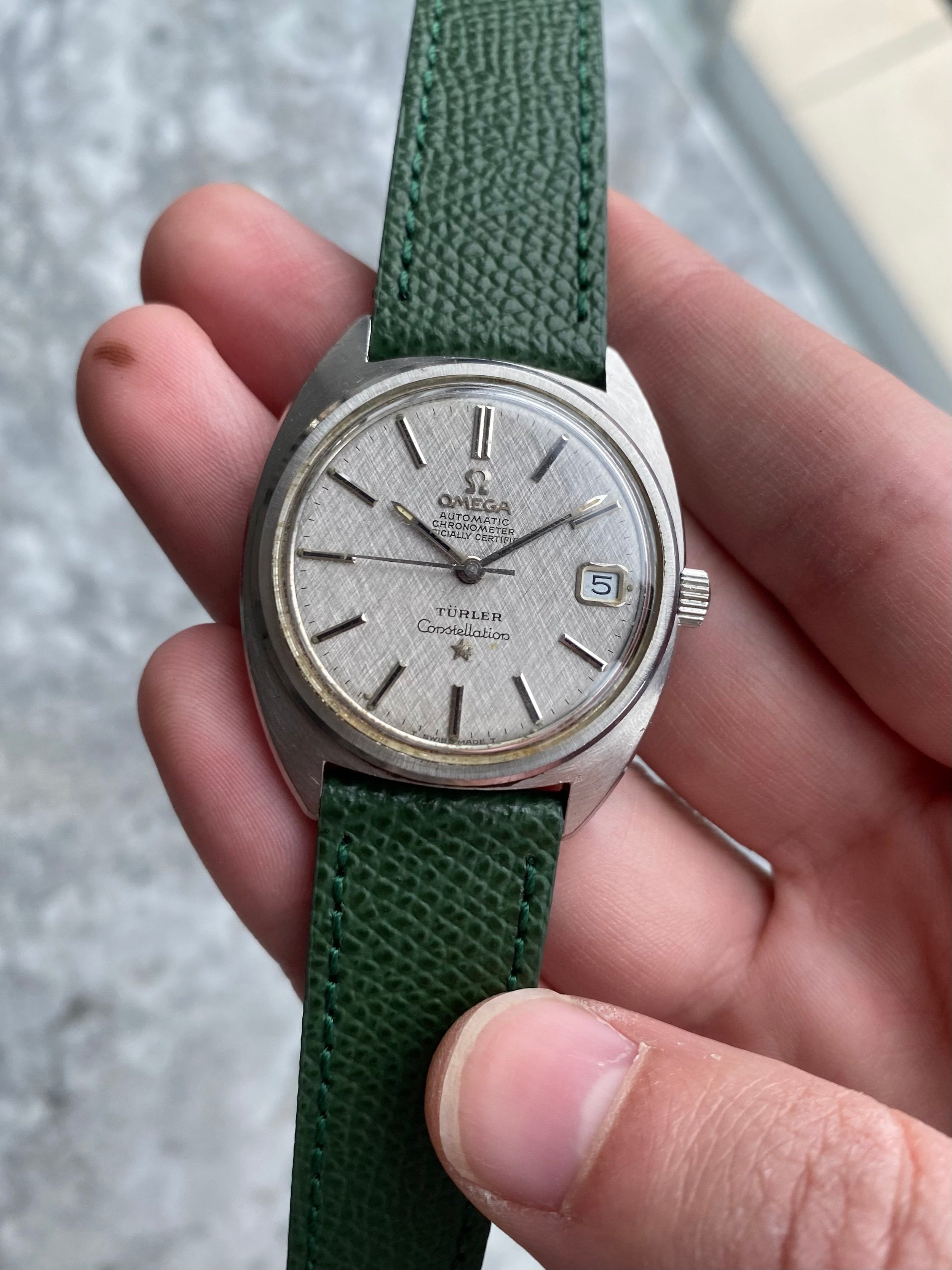 Omega Constellation - Linen Turler Dial.