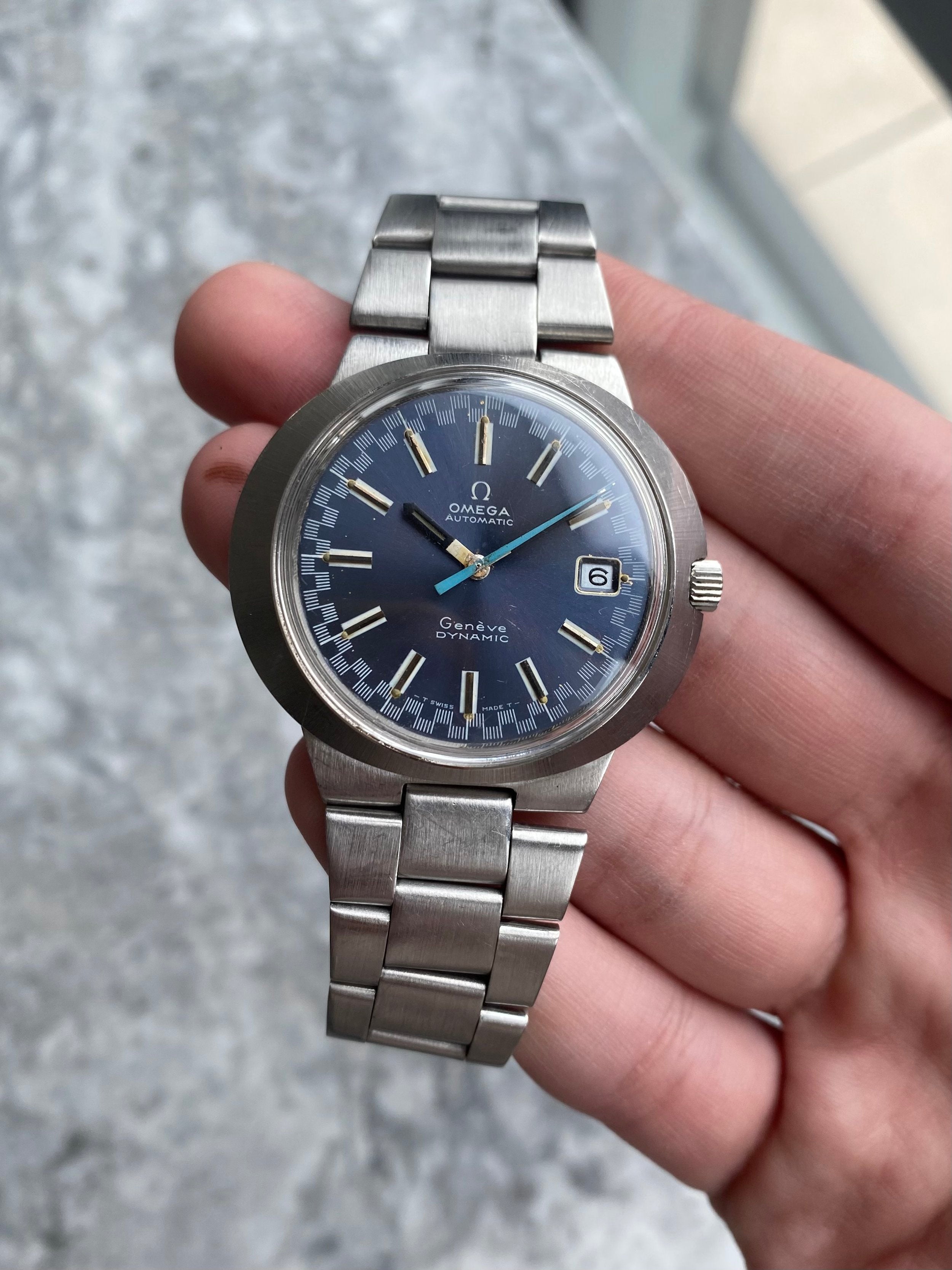 Omega Geneve Dynamic - Blue Racing Dial.