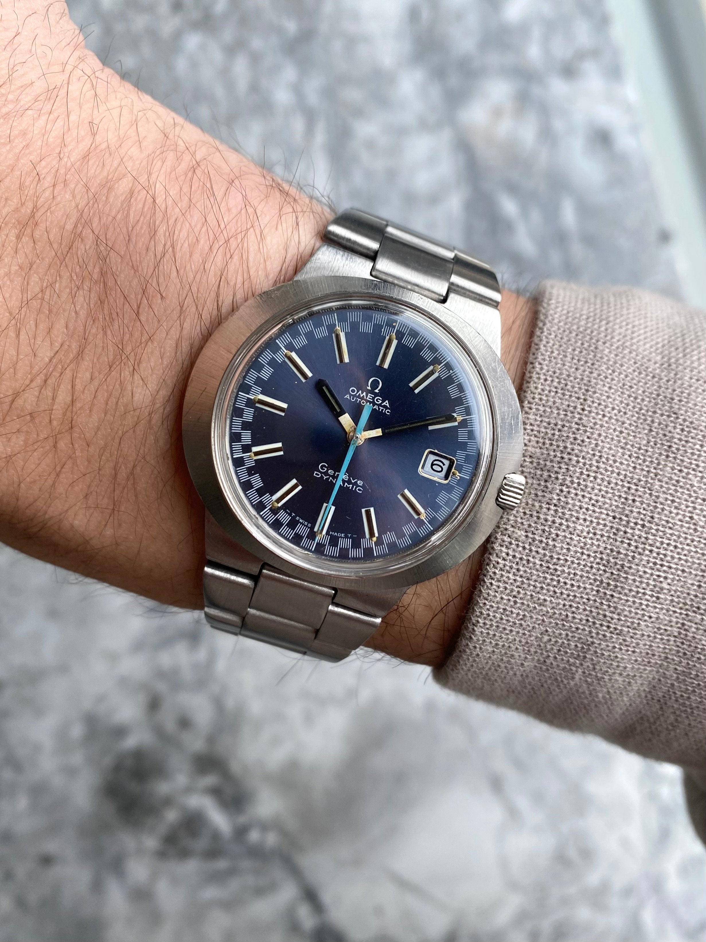 Omega Geneve Dynamic - Blue Racing Dial.