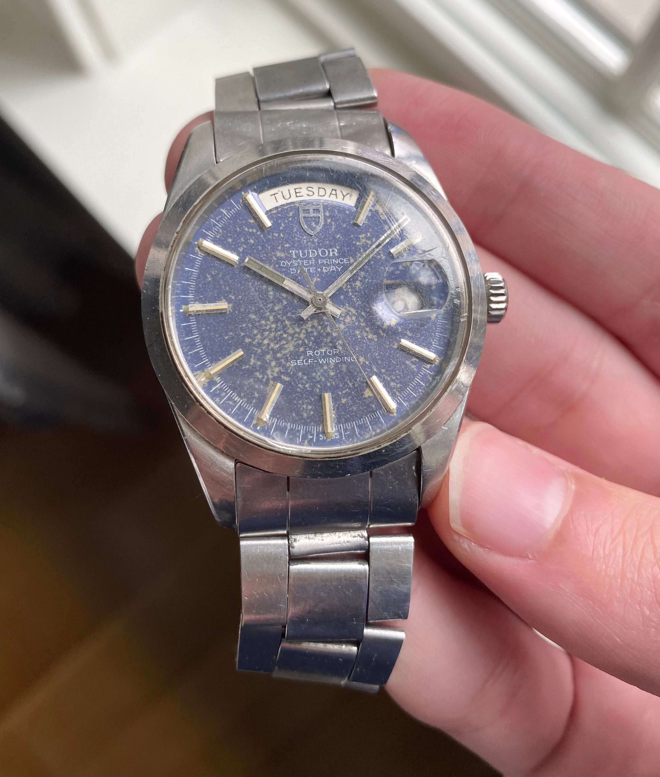 Tudor Oysterprince Date-day — Oversized Bue Dial