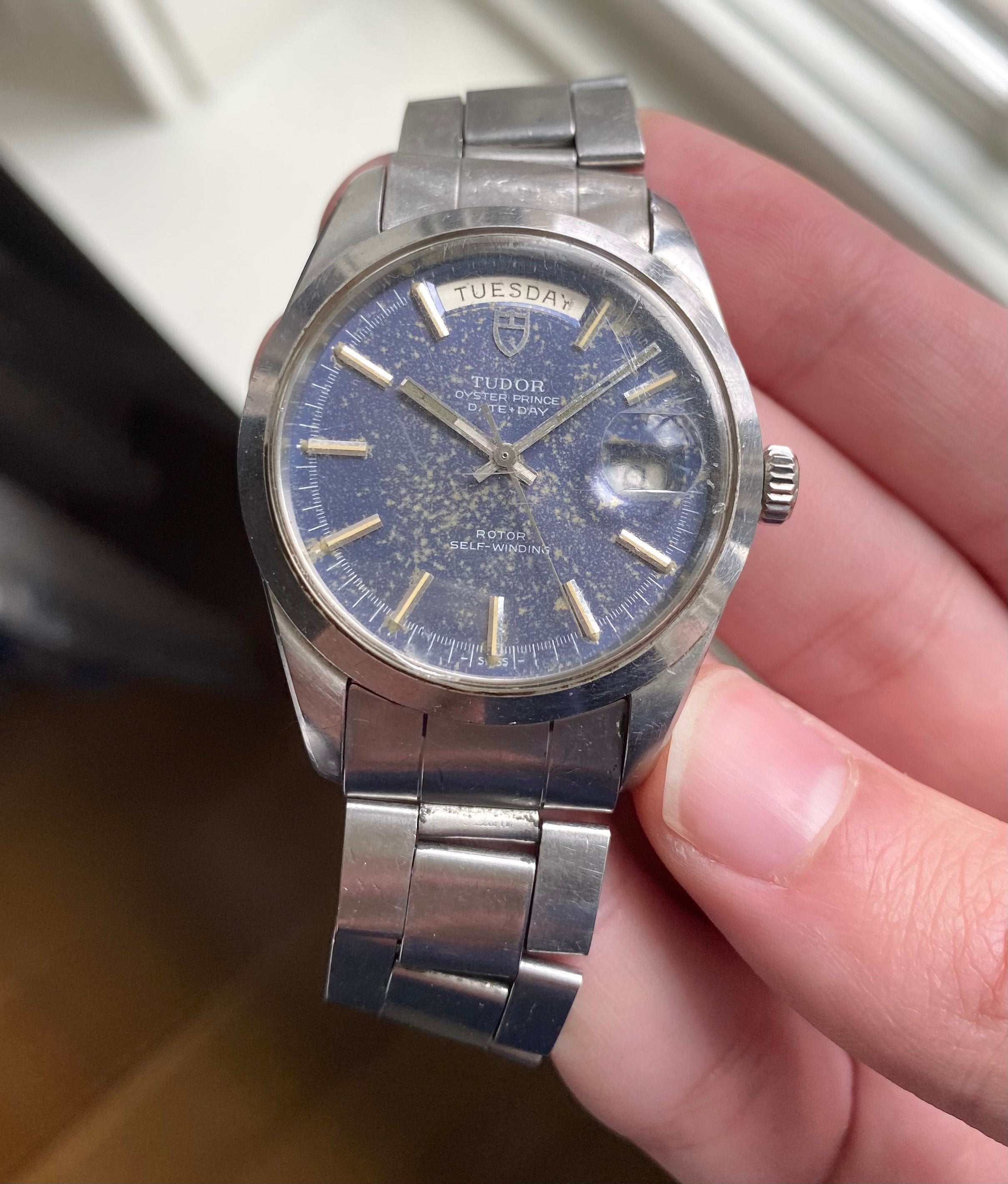 Tudor Oysterprince Date-day — Oversized Bue Dial