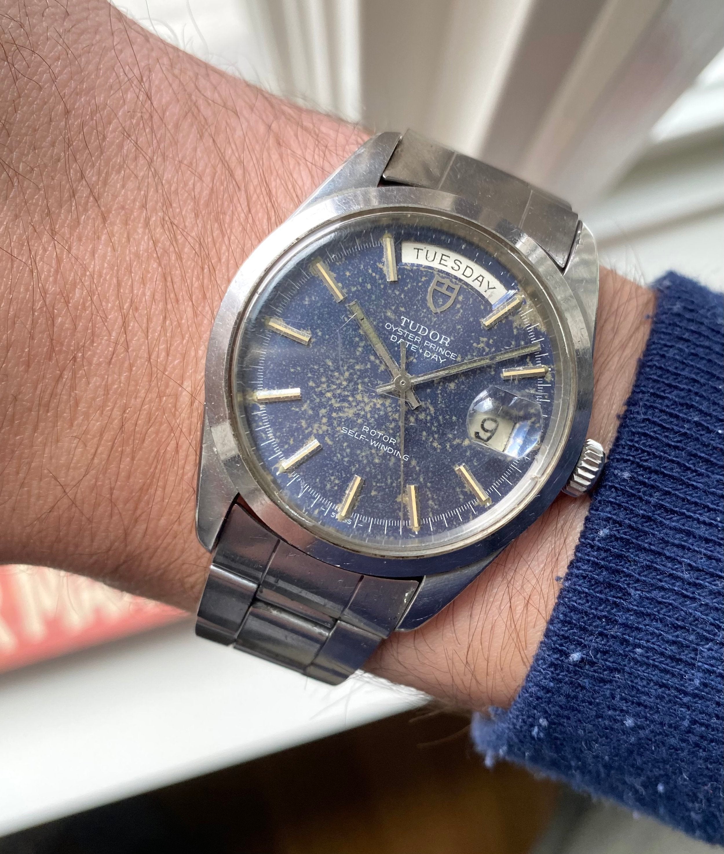 Tudor Oysterprince Date-day — Oversized Bue Dial