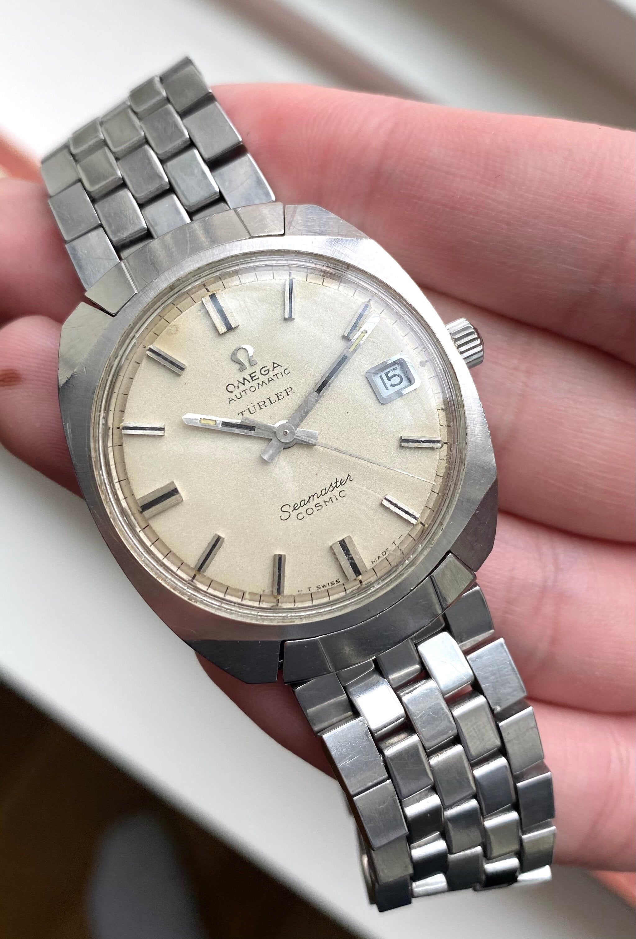 Omega Seamaster Cosmic — "Turler" Stamp