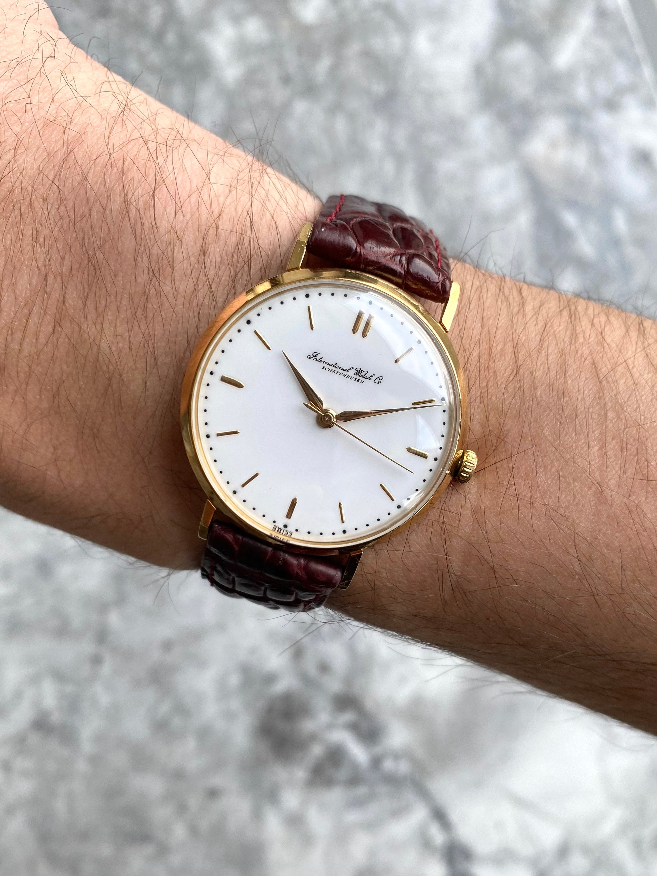 IWC White Enamel 18K Gold.